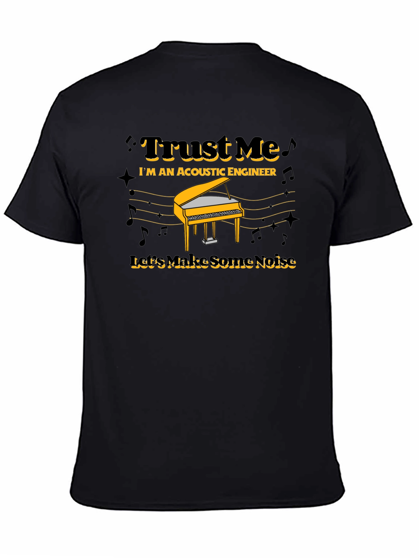 Acoustic Engineer T-Shirt - Trust Me Piano Design