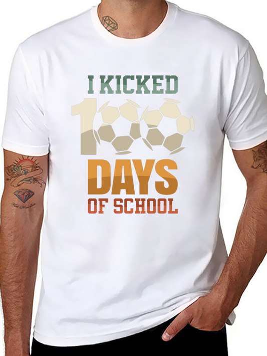 100 Days of School Soccer T-Shirt