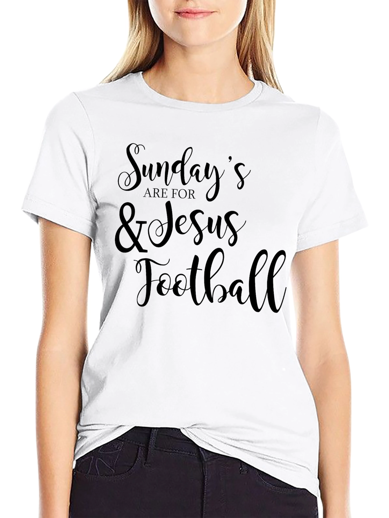 Sundays Are For Jesus and Football T-Shirt