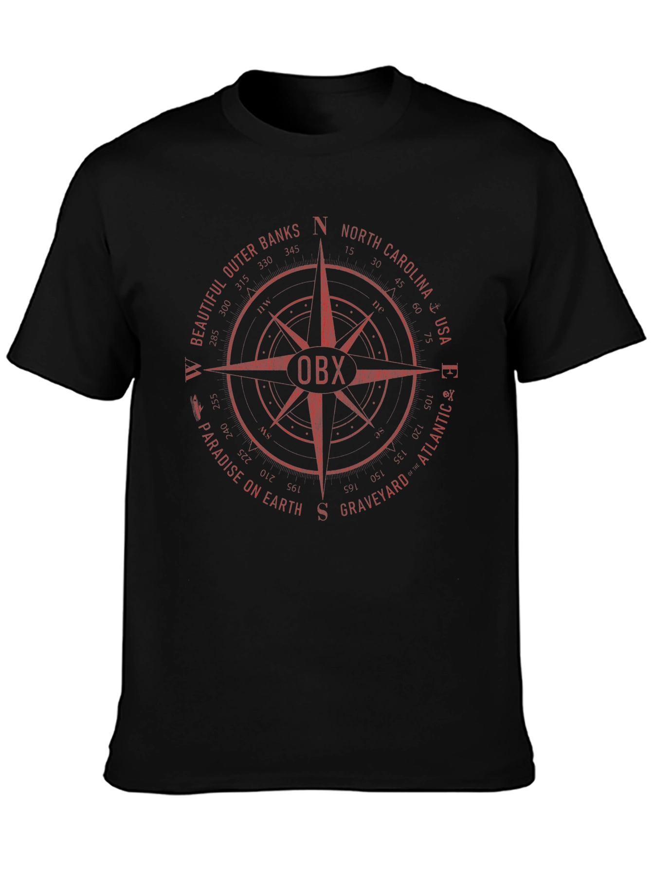 OBX Compass T-Shirt - Outer Banks North Carolina