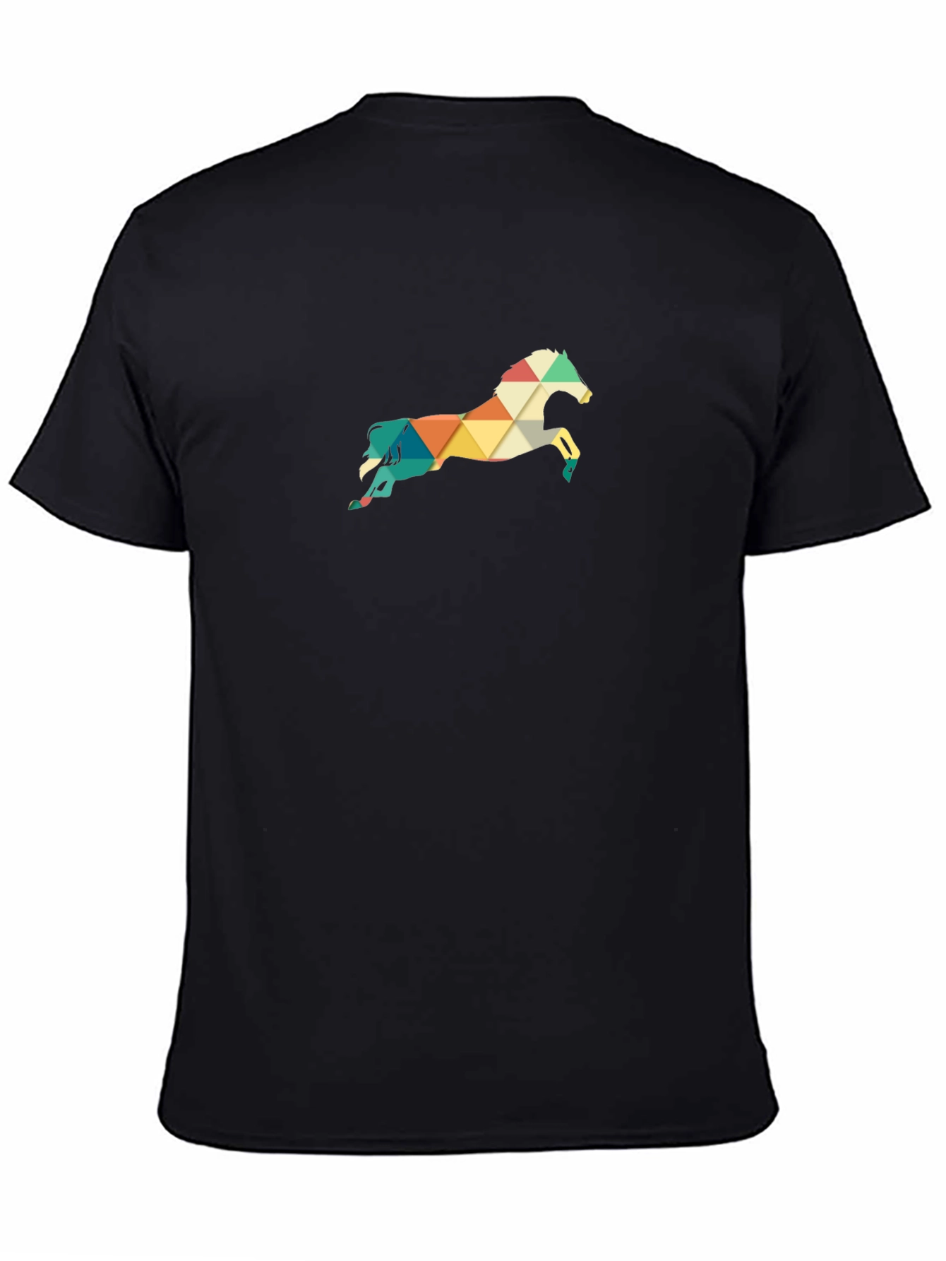 Geometric Horse Tee - Stylish Mens Graphic T-Shirt