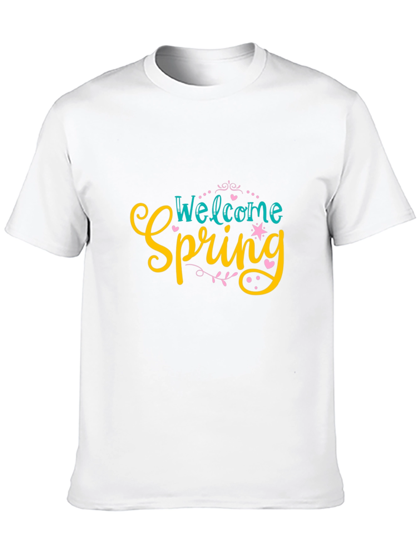 Welcome Spring Graphic Tee - Black T-Shirt
