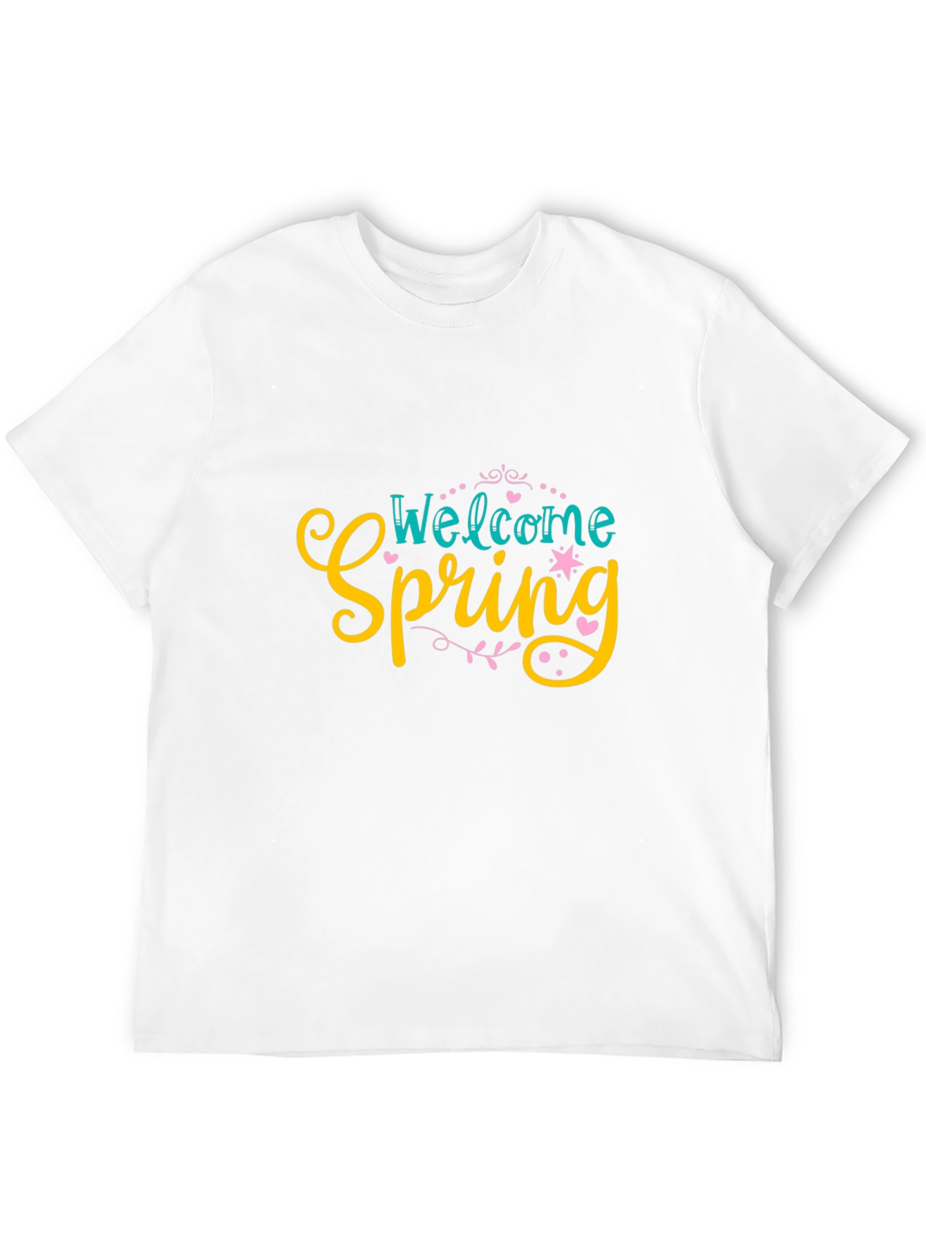 Welcome Spring Graphic Tee - Black T-Shirt