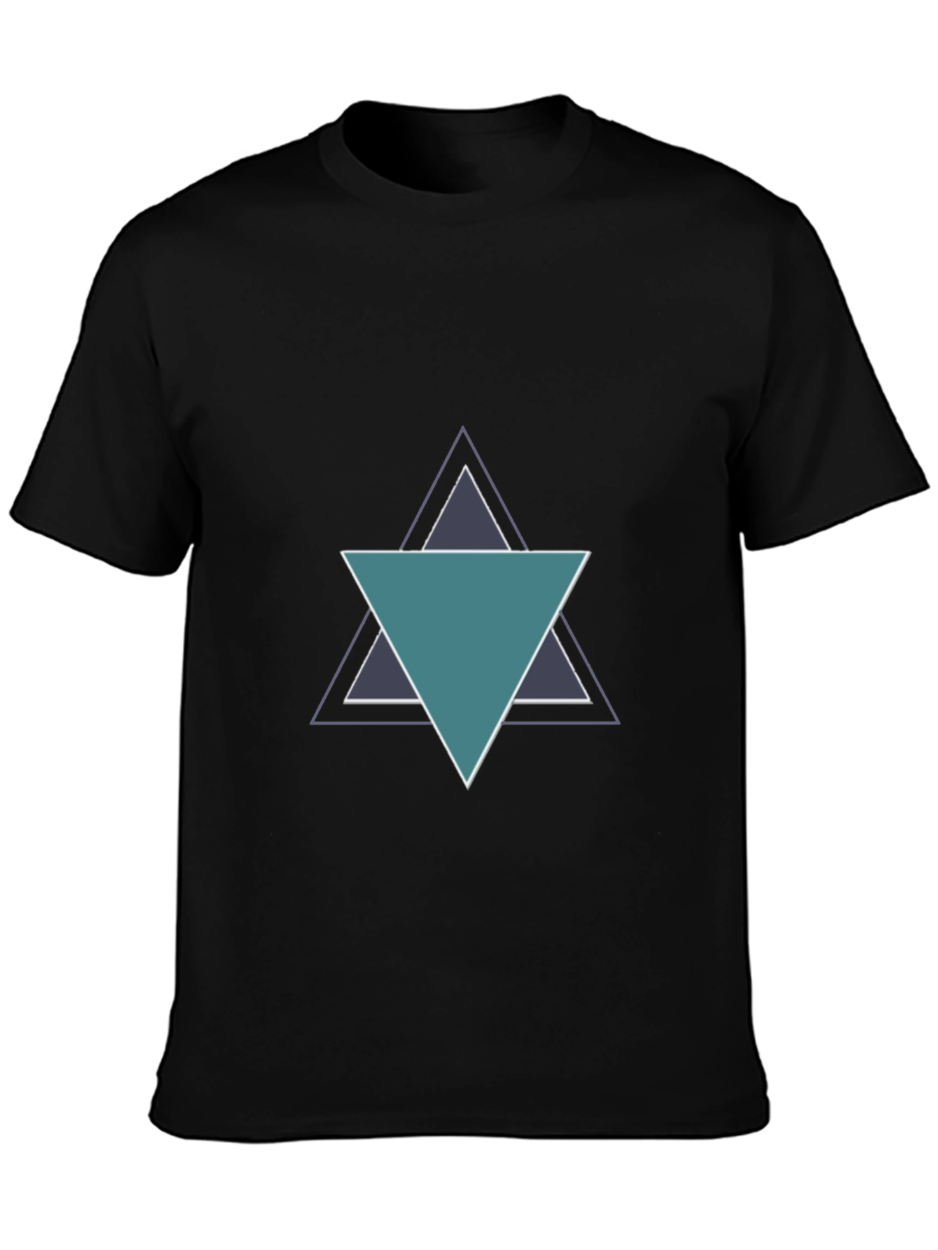 Geometric Triangle Tee - Modern Casual Style