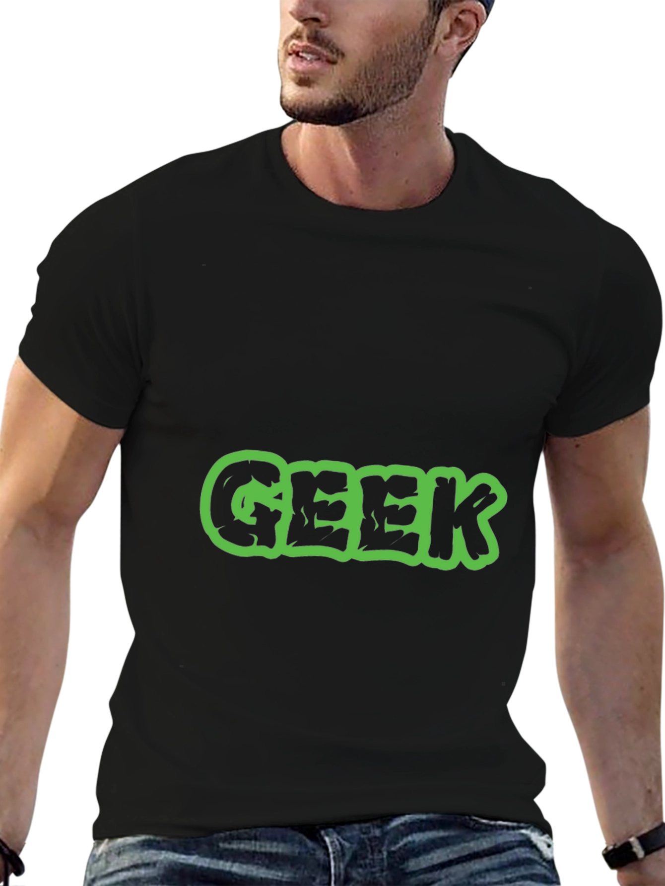 Geek Graphic Tee - Black Short Sleeve T-Shirt