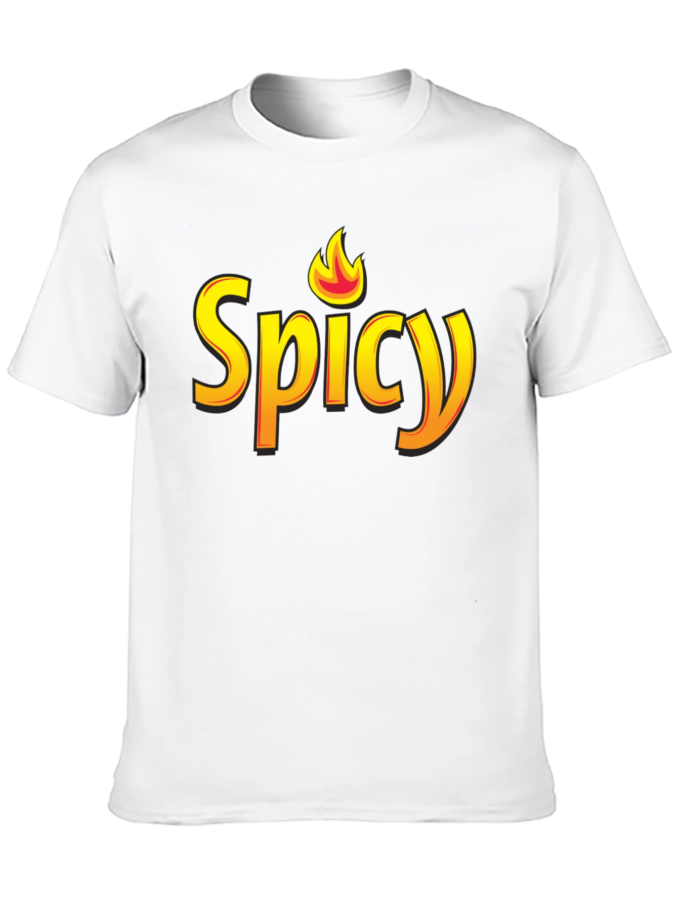 Spicy Flame Graphic Black T-Shirt
