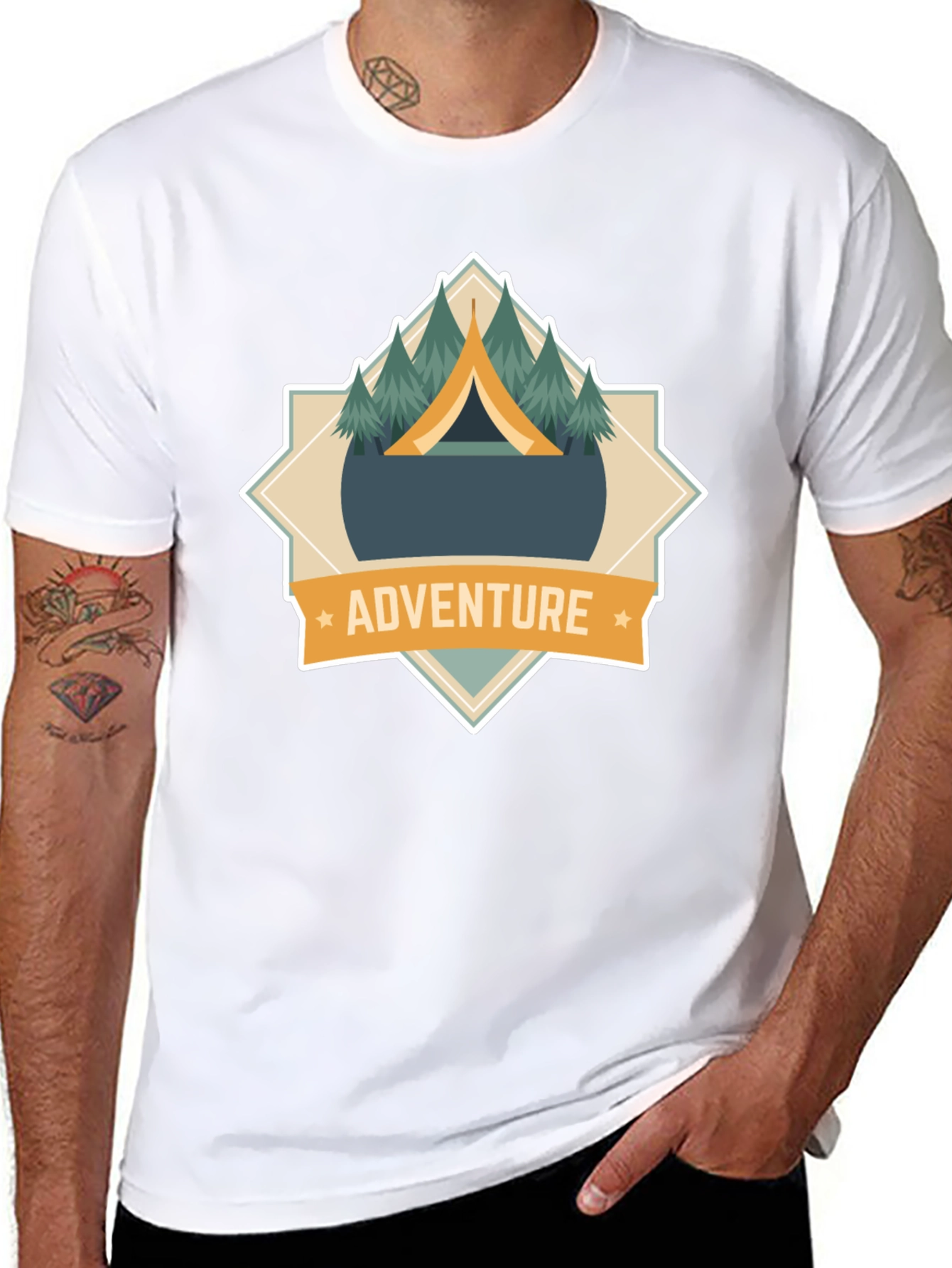 Adventure Awaits: Mens Graphic Tee