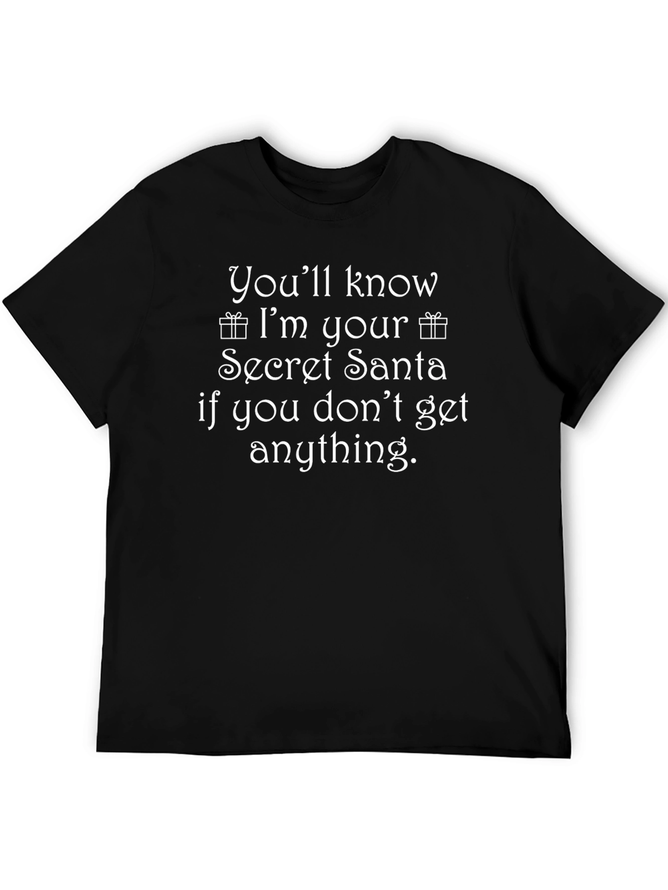 Secret Santa Graphic Tee - Funny Holiday T-Shirt