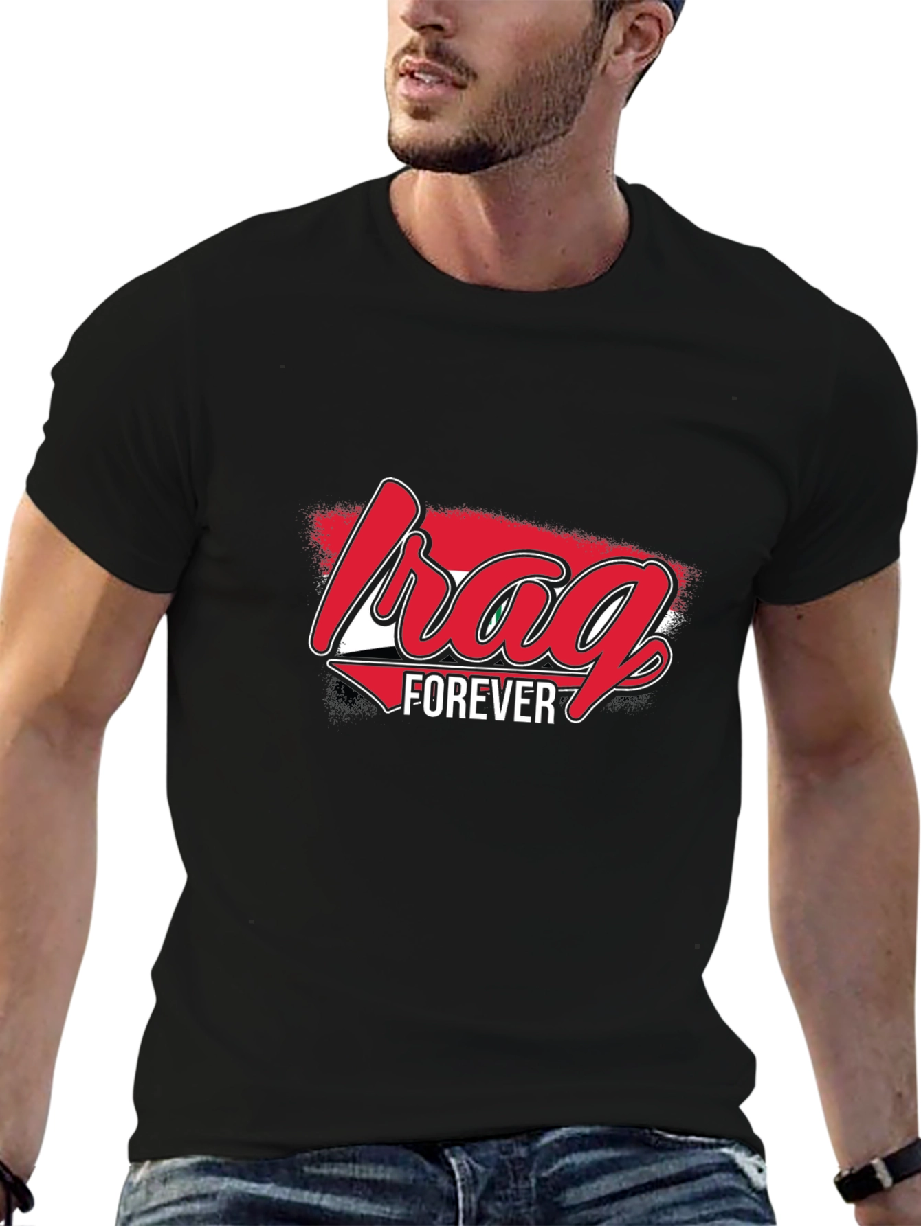 Iraq Forever Graphic T-Shirt - Black
