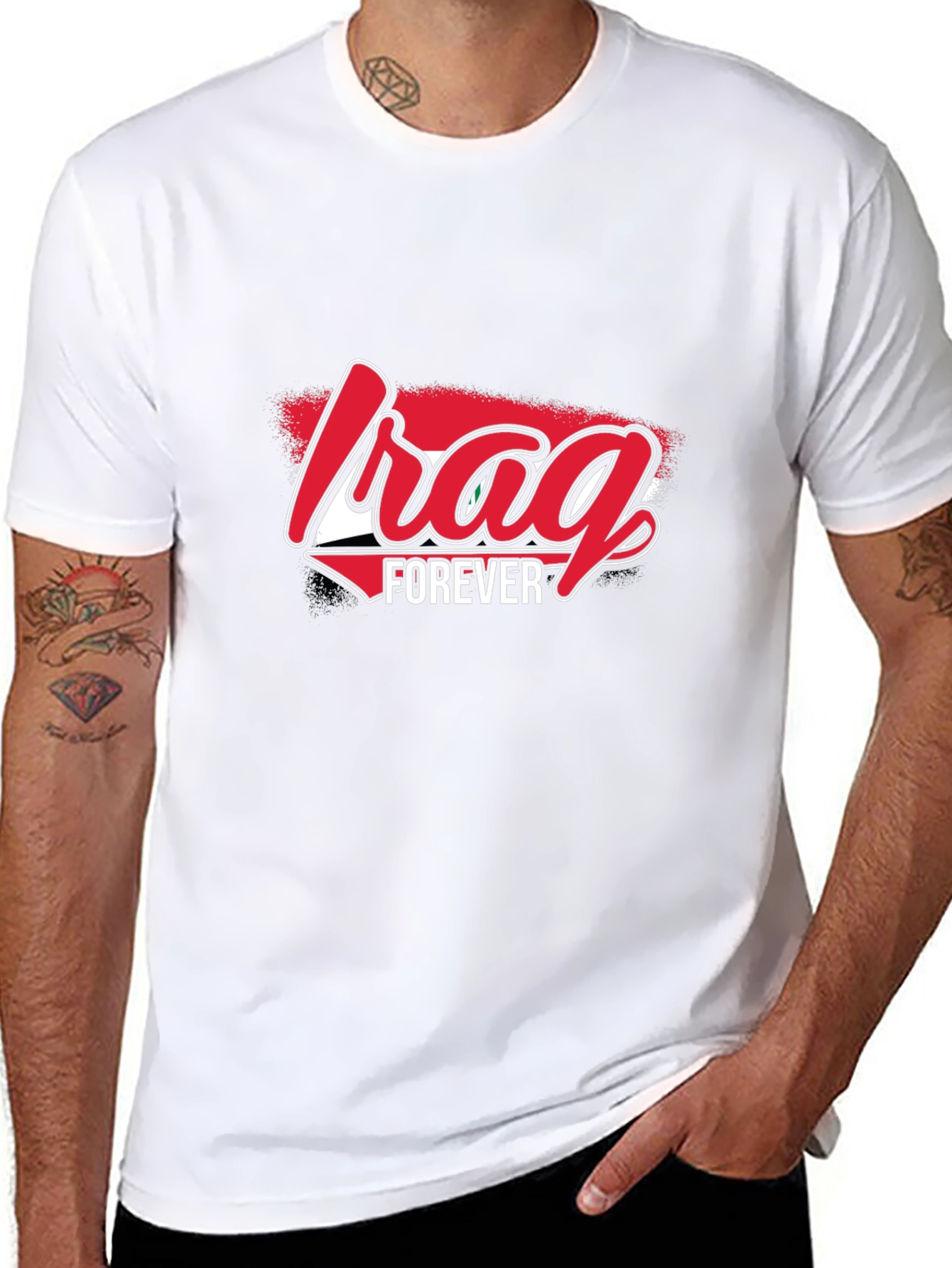 Iraq Forever Graphic T-Shirt - Black