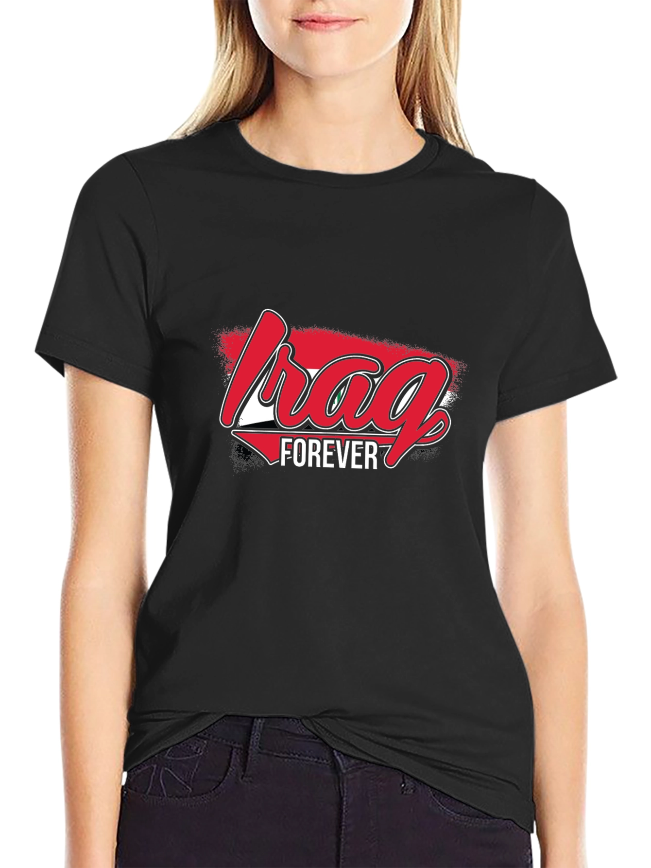Iraq Forever Graphic T-Shirt - Black