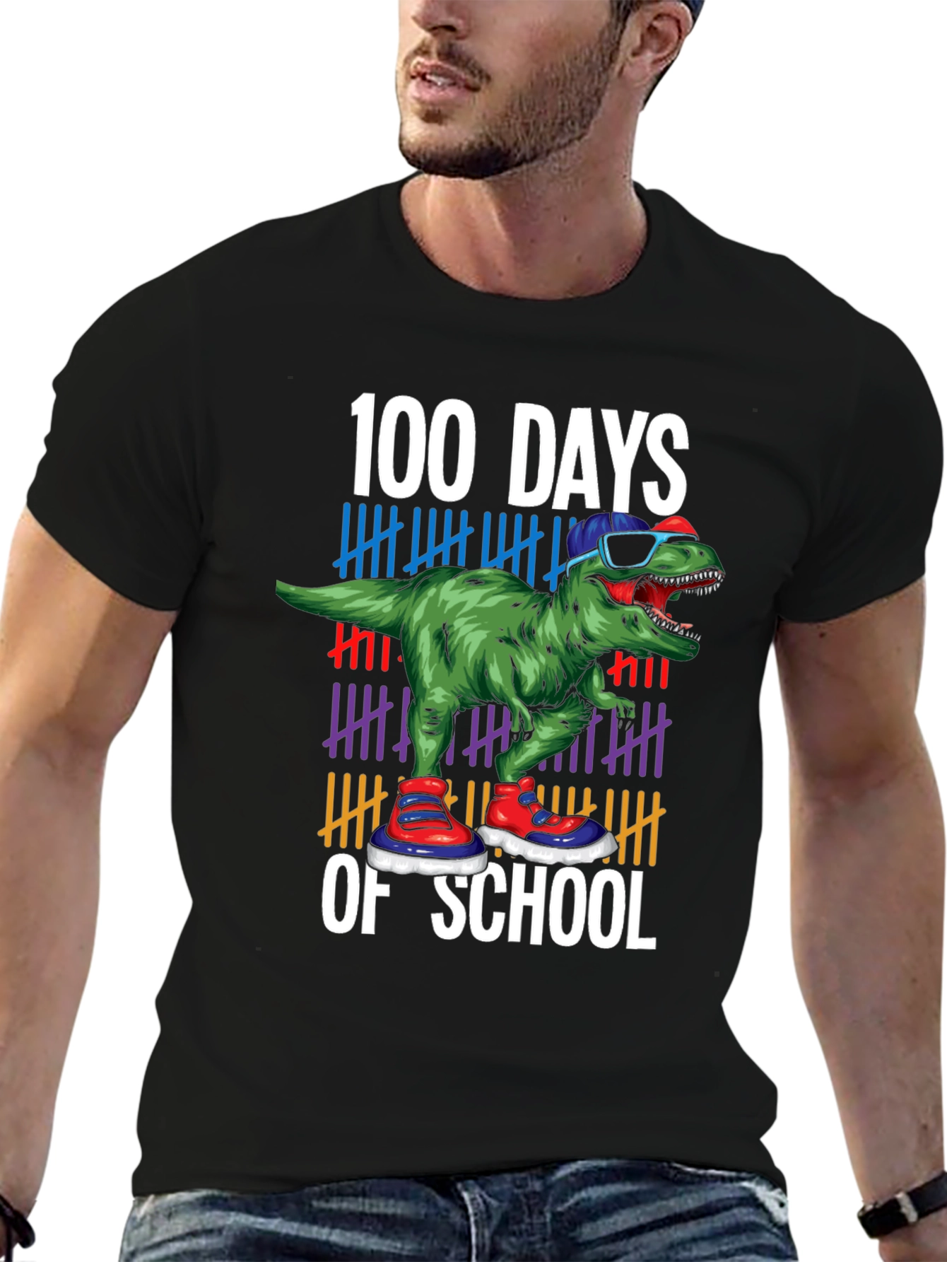 100 Days of School Dinosaur T-Shirt