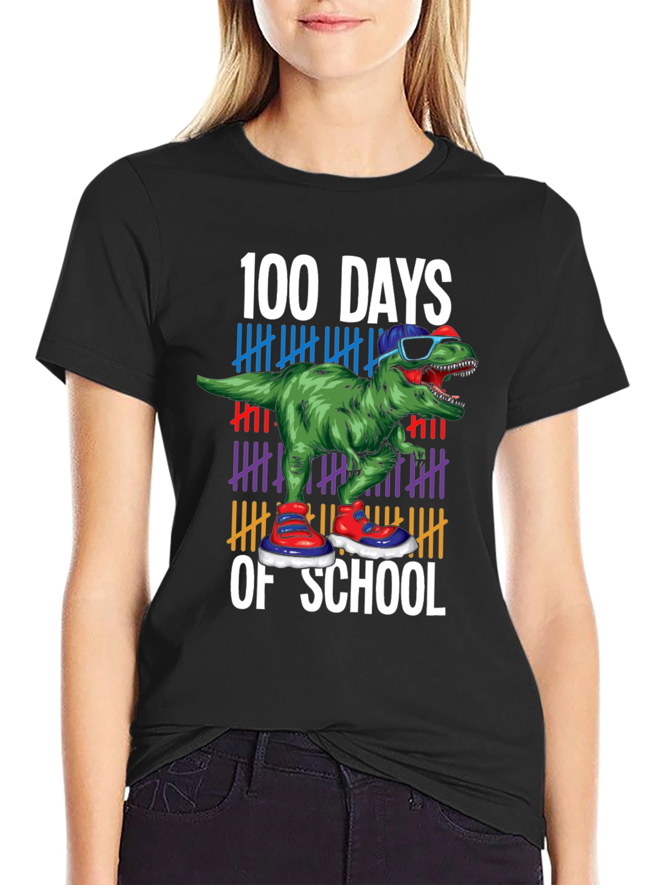 100 Days of School Dinosaur T-Shirt