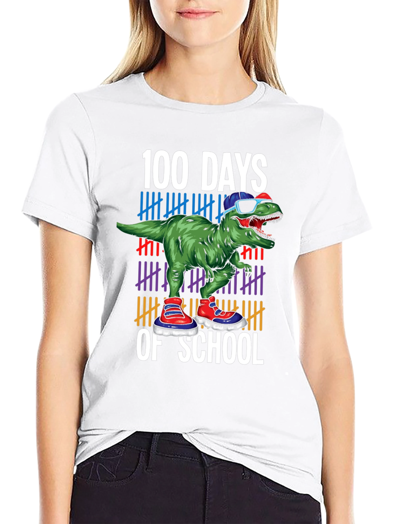 100 Days of School Dinosaur T-Shirt