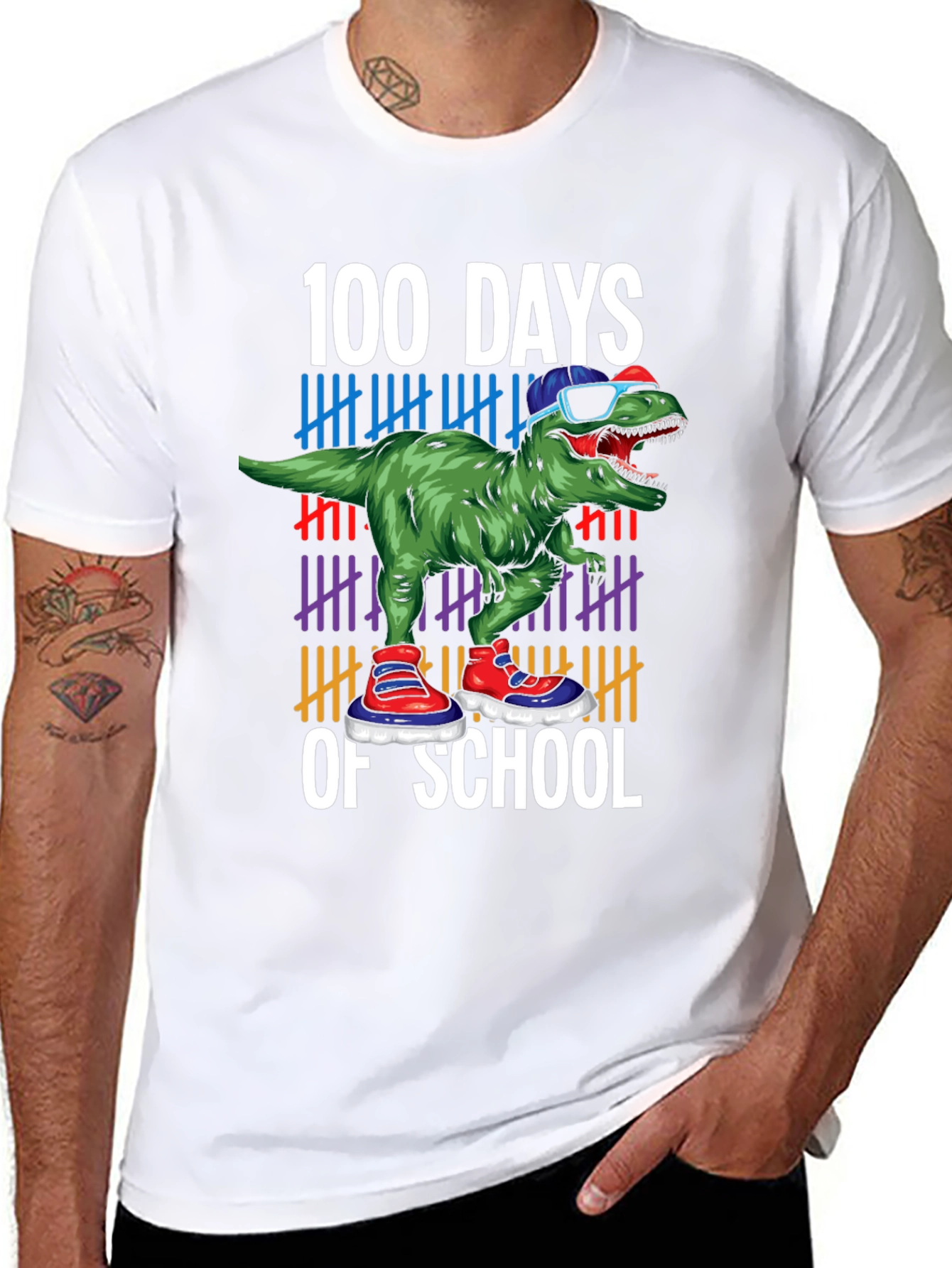 100 Days of School Dinosaur T-Shirt