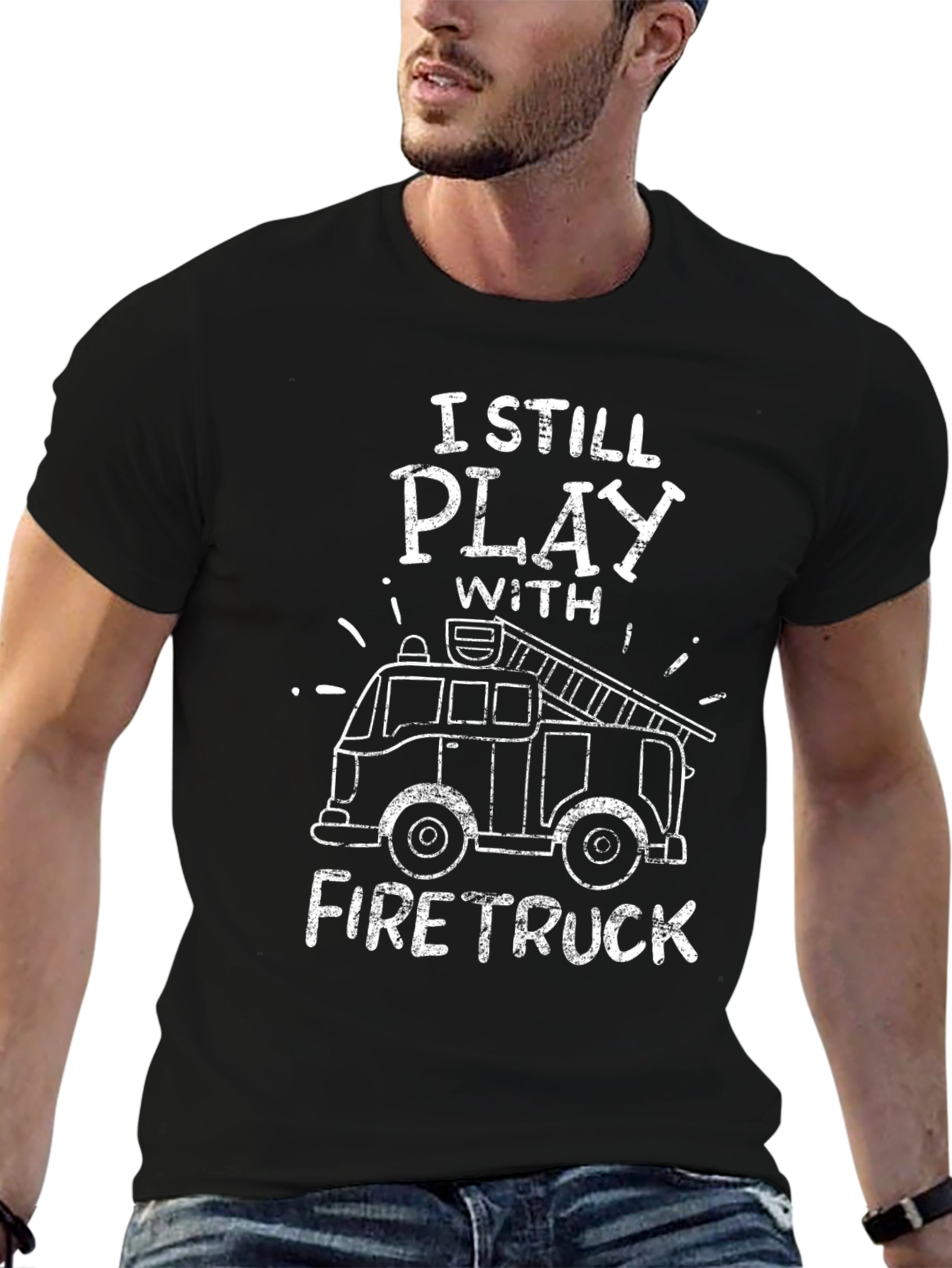 I Still Play With Fire Truck Graphic Tee