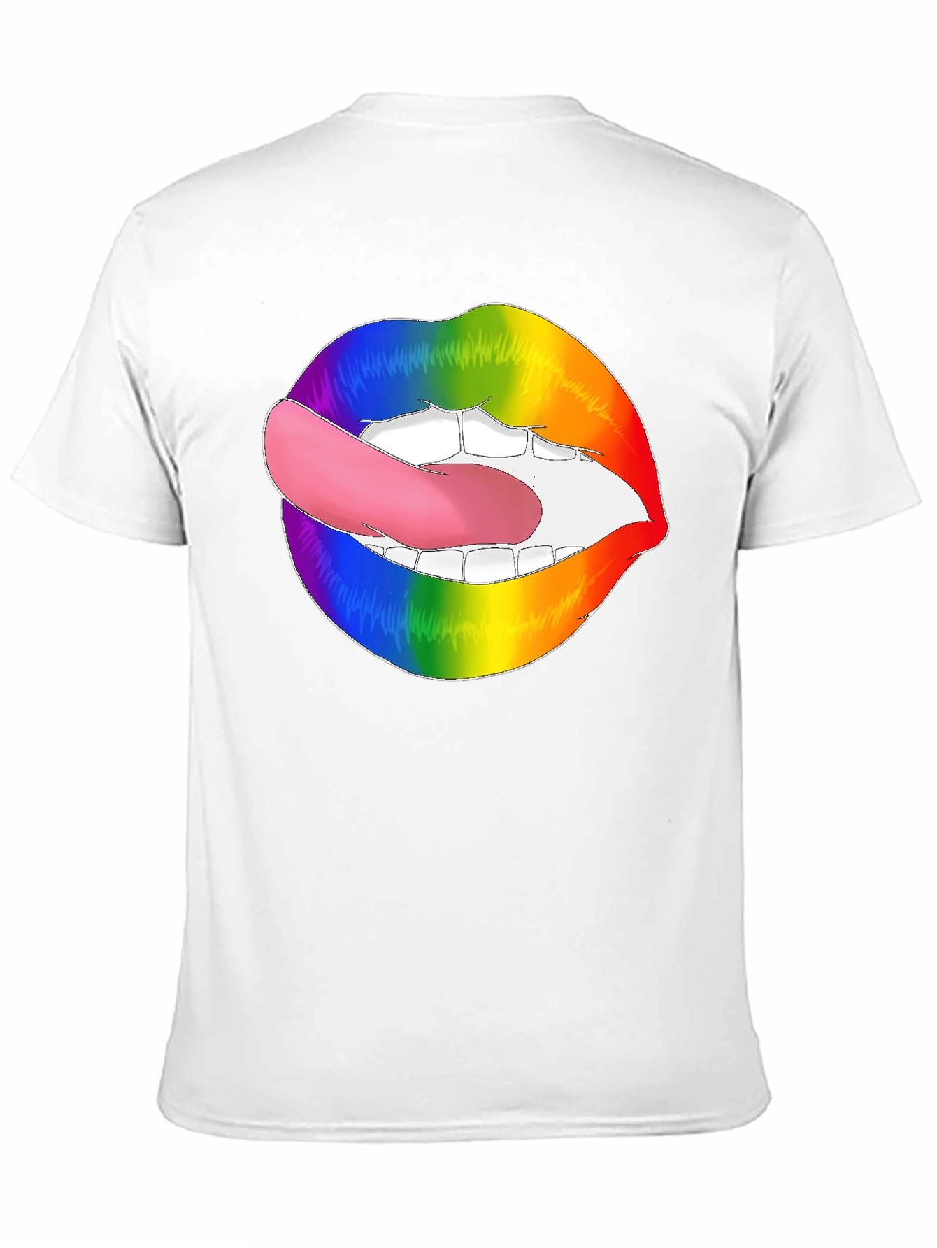 Rainbow Lips Tongue Out T-Shirt