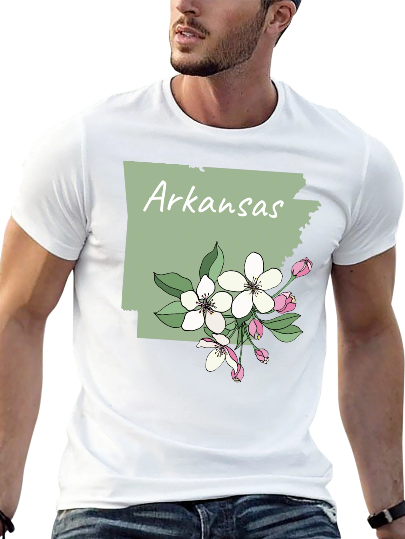 Arkansas State Flower Blossom T-Shirt