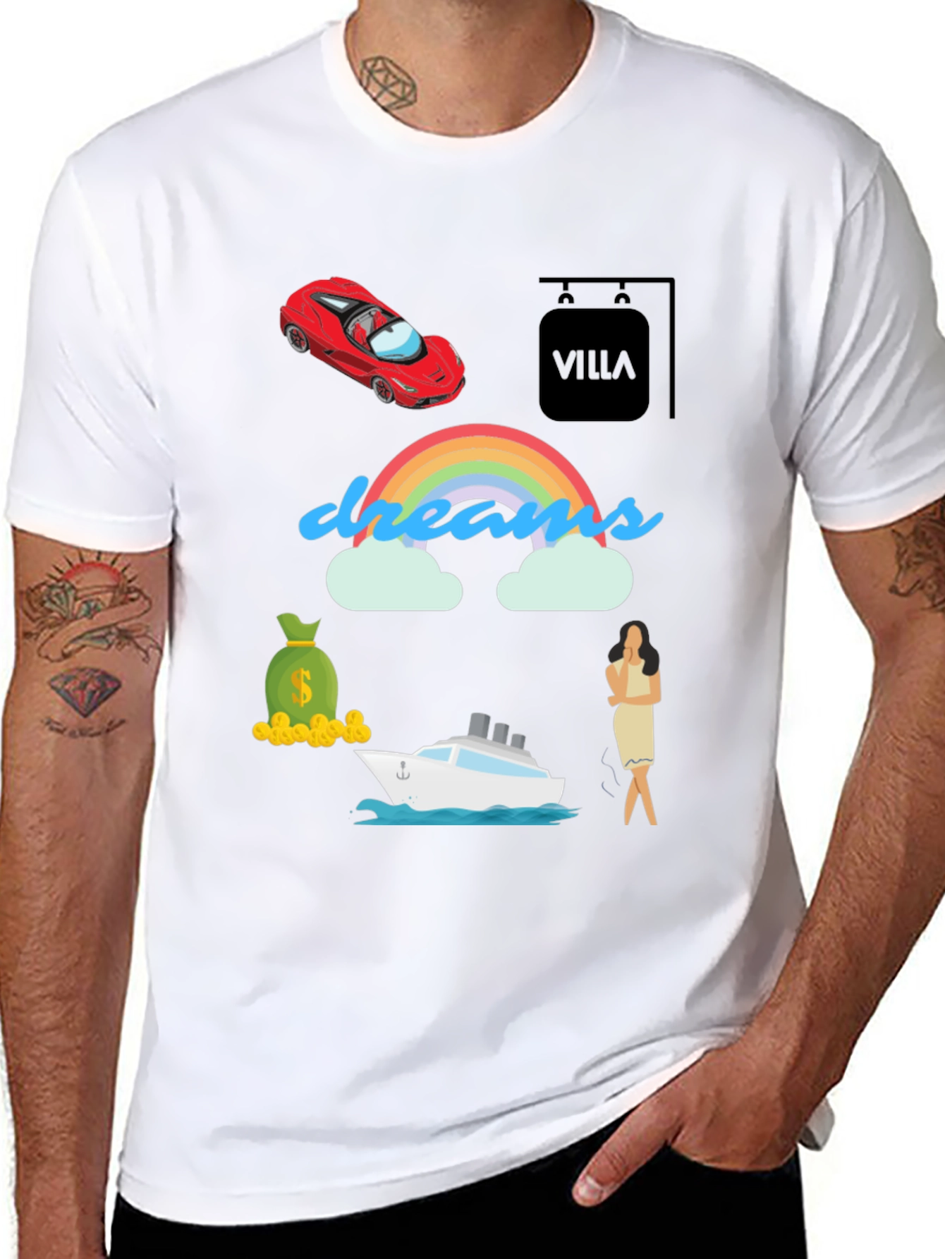 Dreams Graphic T-Shirt - Luxury Life Goals