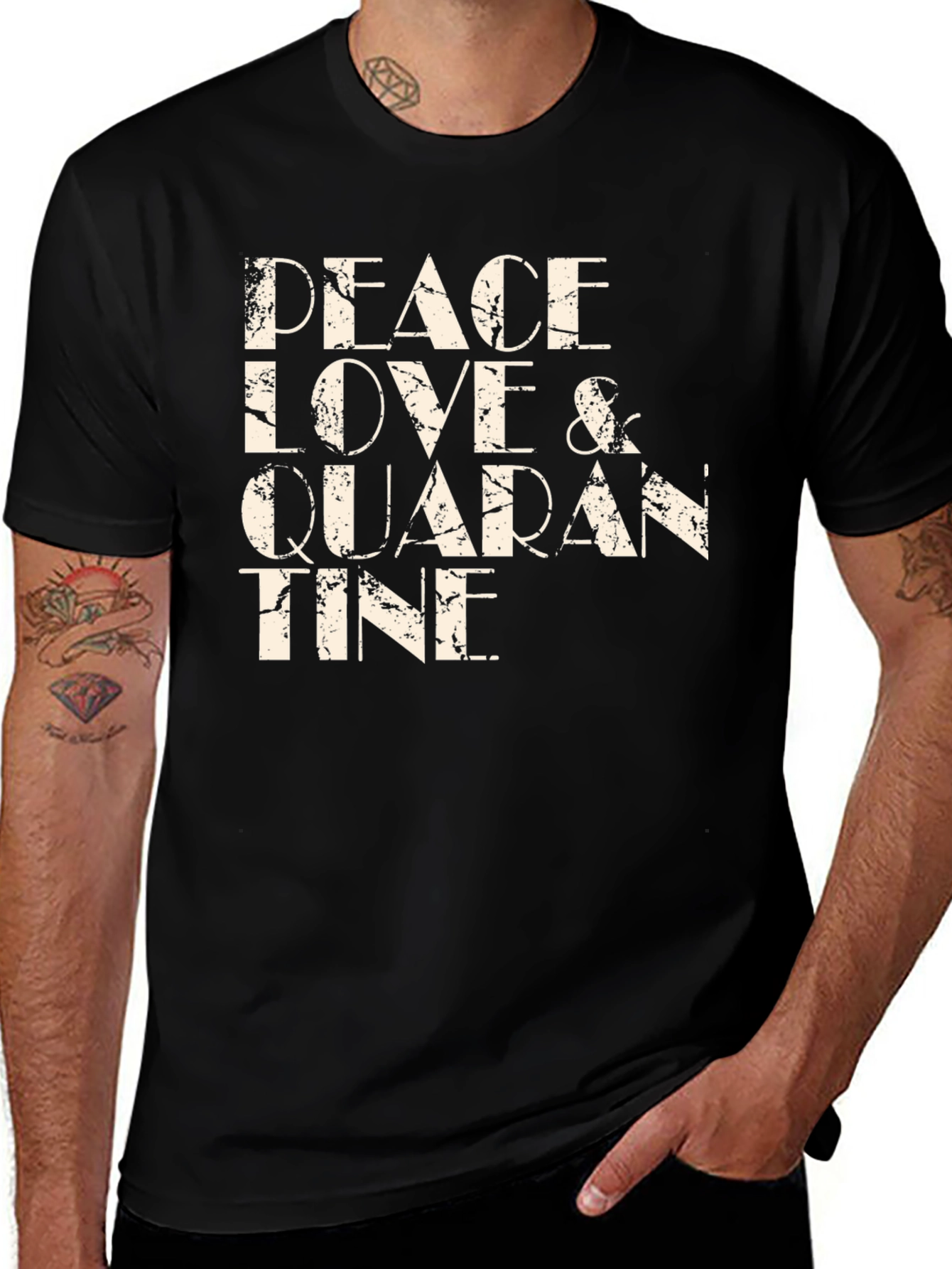 Peace Love Quarantine Graphic Tee