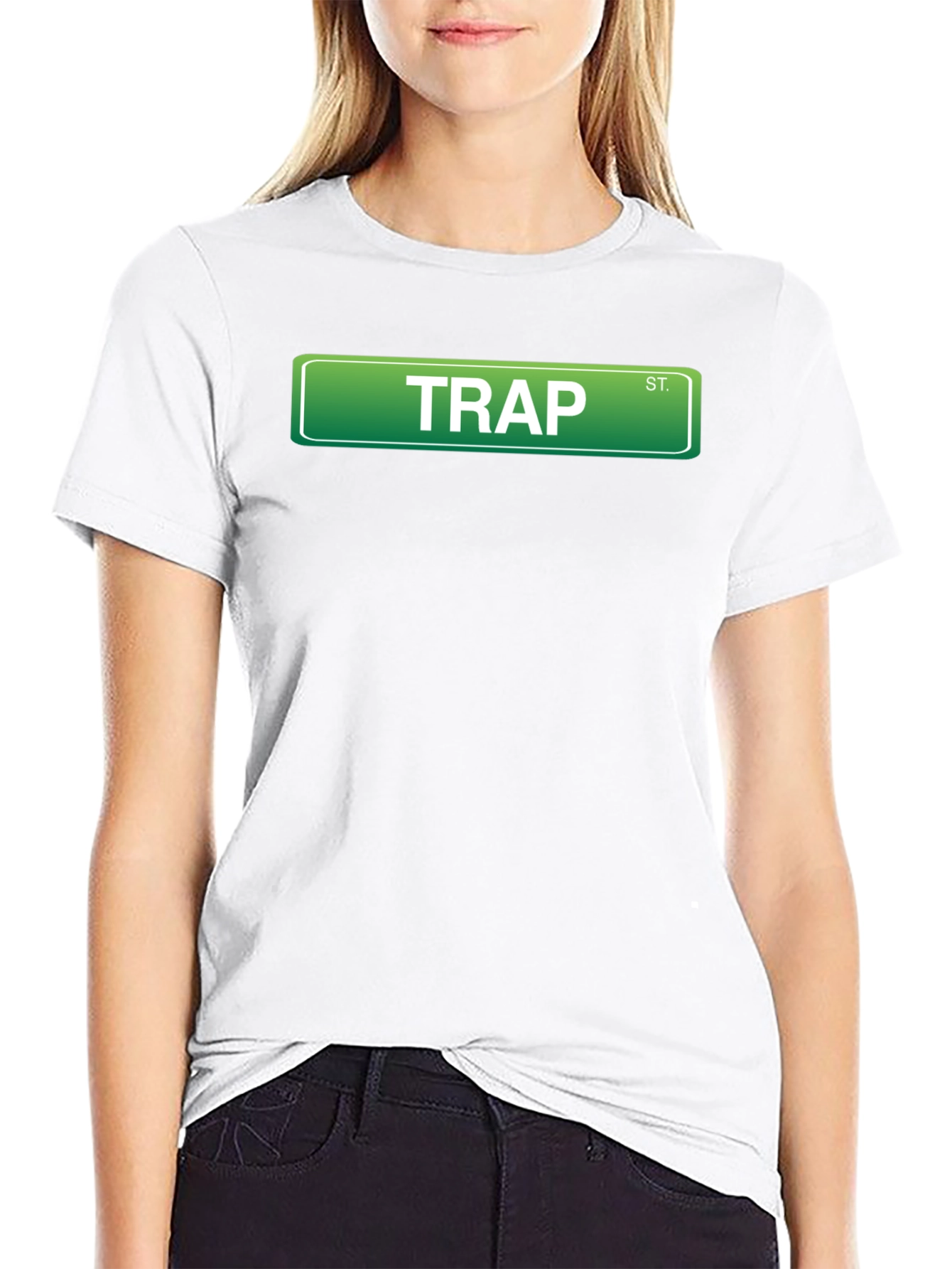 Trap Street Sign T-Shirt - Urban Style