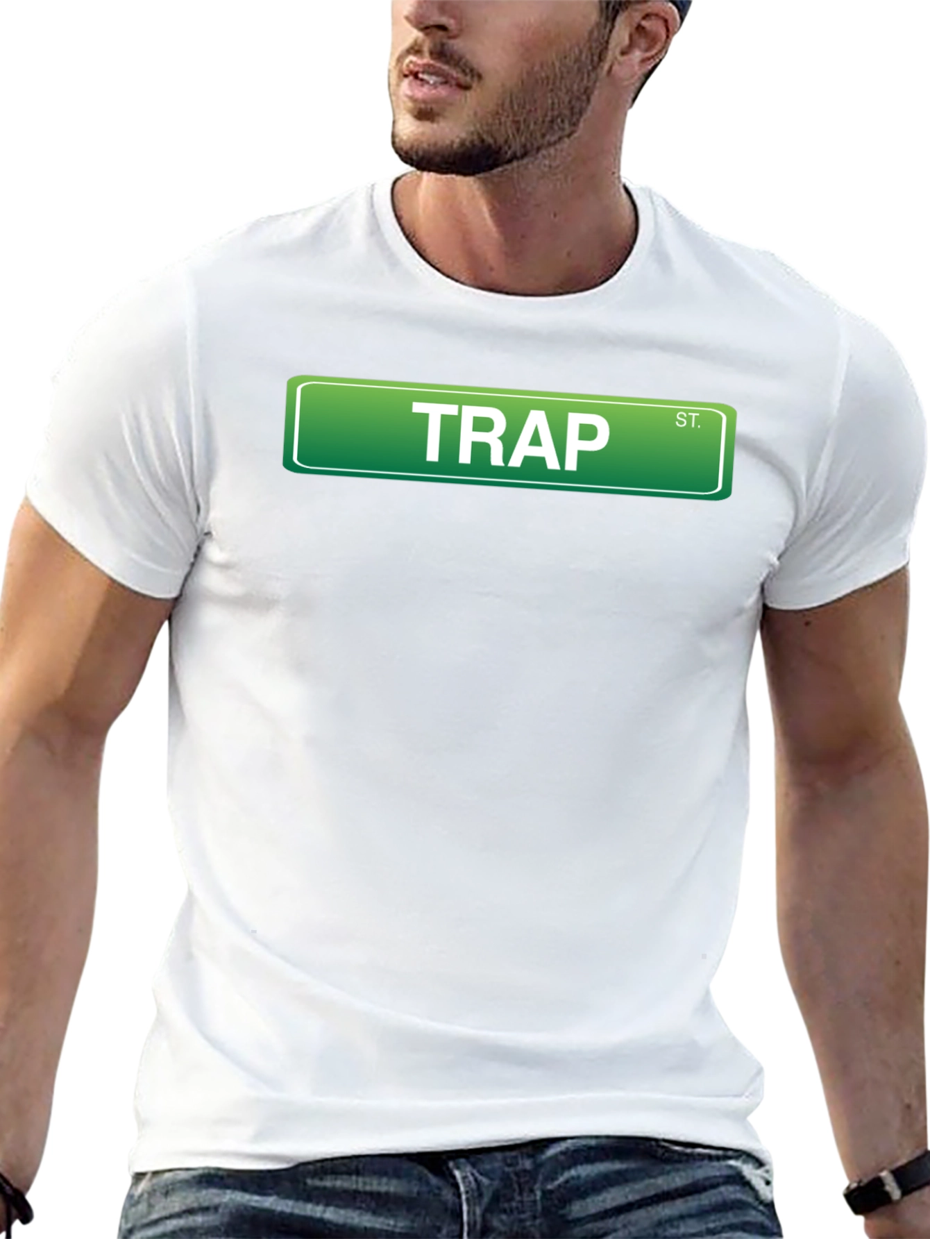 Trap Street Sign T-Shirt - Urban Style
