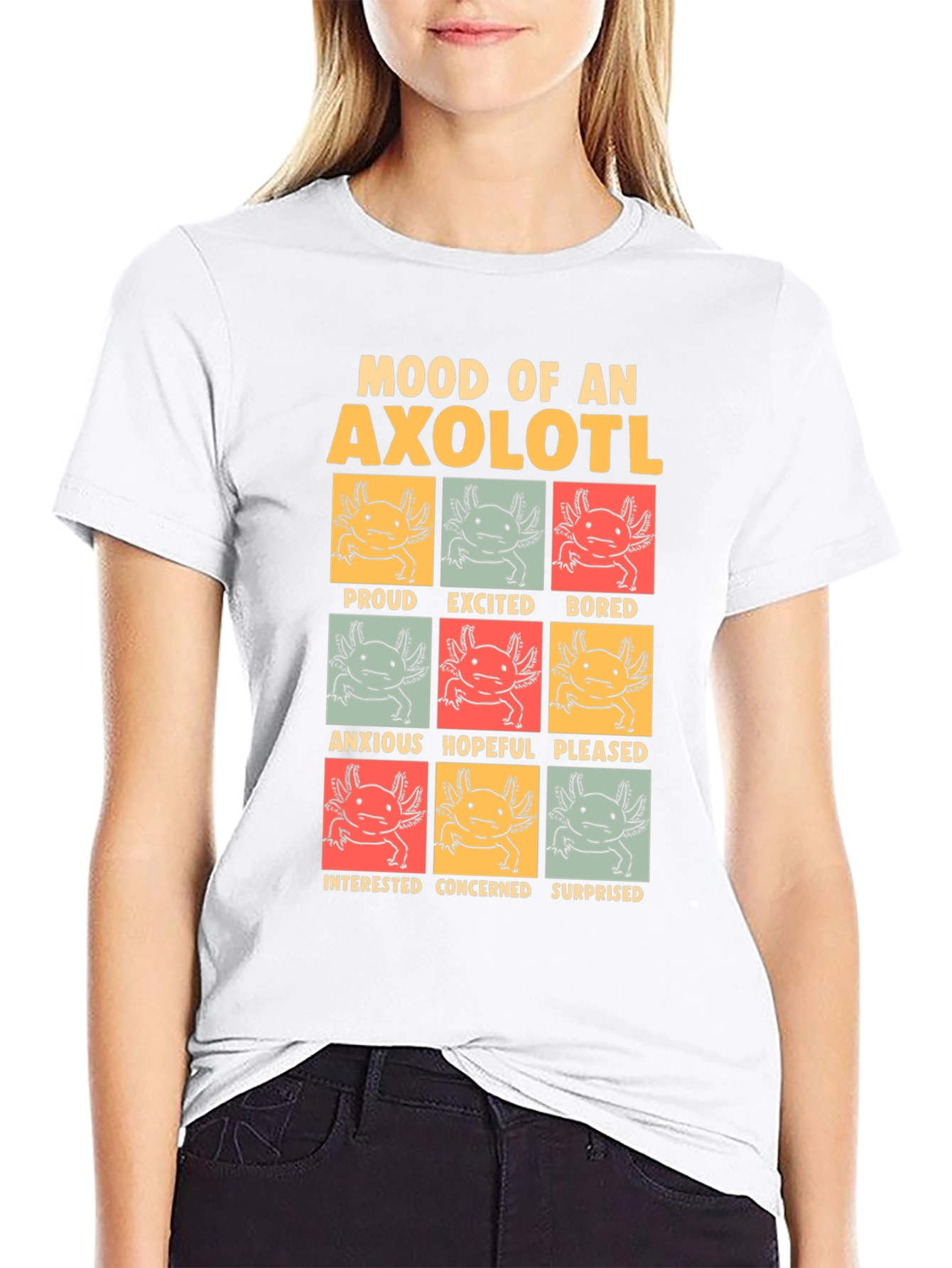 Mood of an Axolotl Black T-Shirt