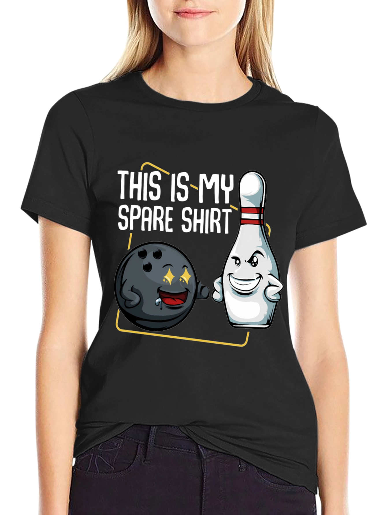 Funny Bowling T-Shirt - This is My Spare Shirt