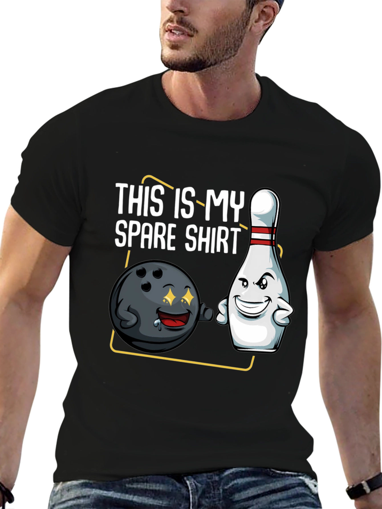Funny Bowling T-Shirt - This is My Spare Shirt