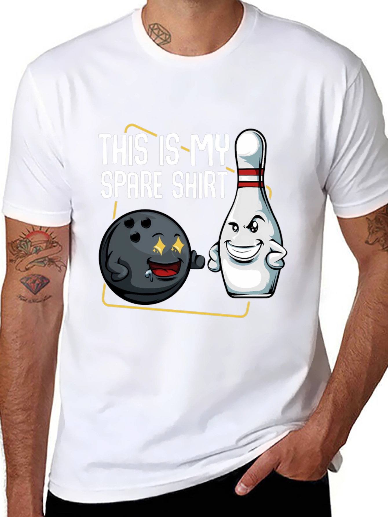 Funny Bowling T-Shirt - This is My Spare Shirt