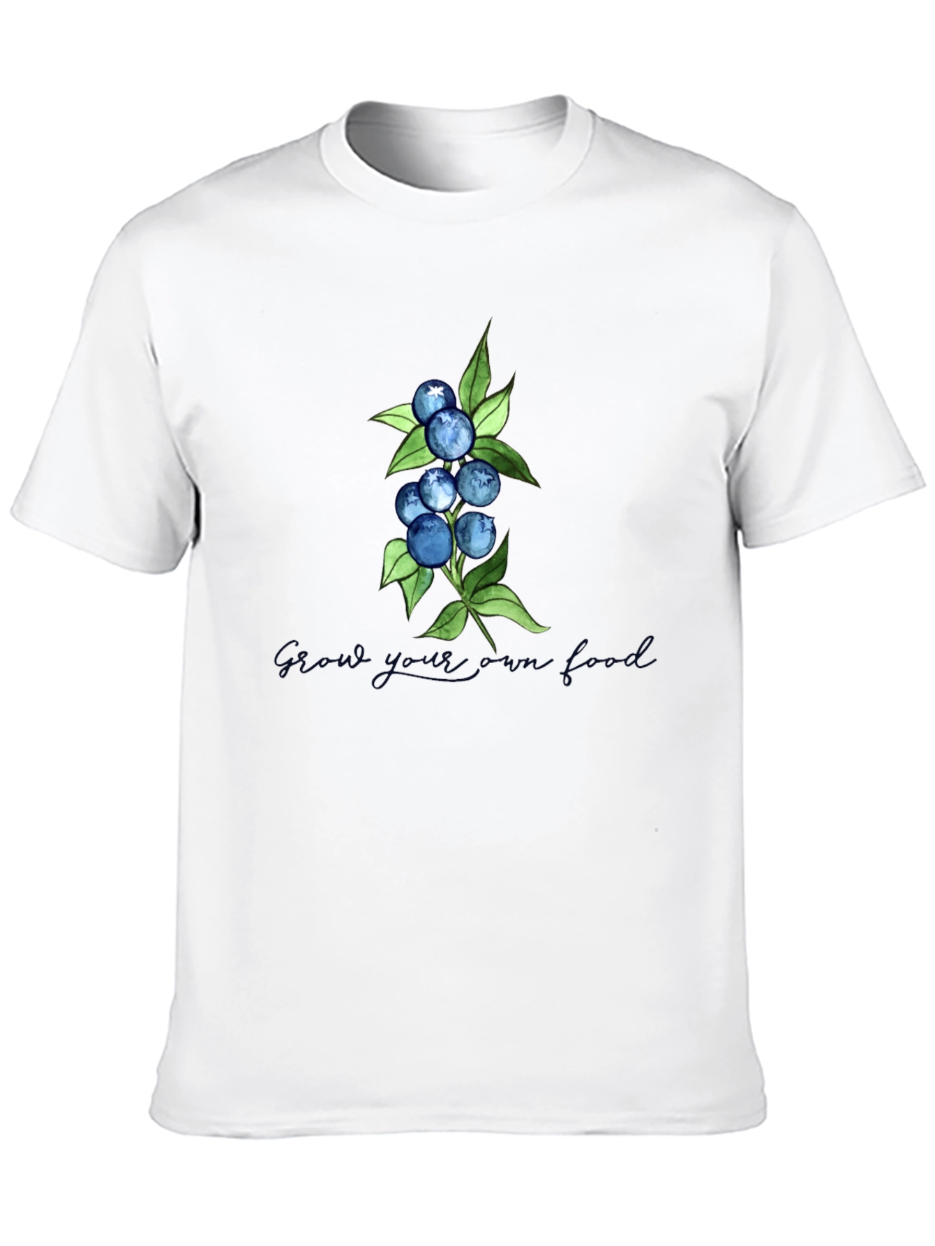 Blueberry Graphic T-Shirt - Grow Your Own Fruit