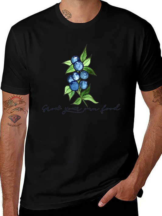Blueberry Graphic T-Shirt - Grow Your Own Fruit