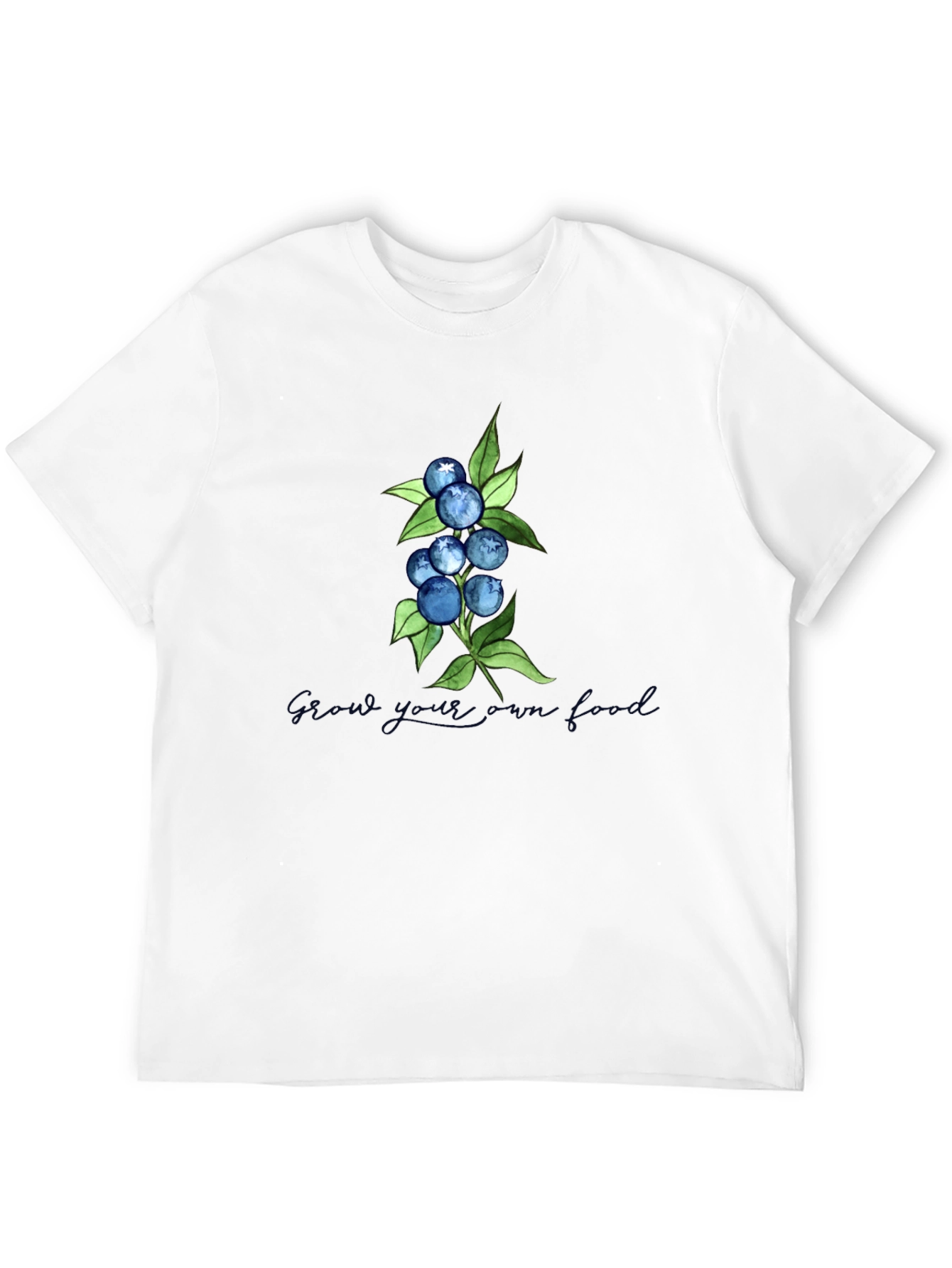 Blueberry Graphic T-Shirt - Grow Your Own Fruit