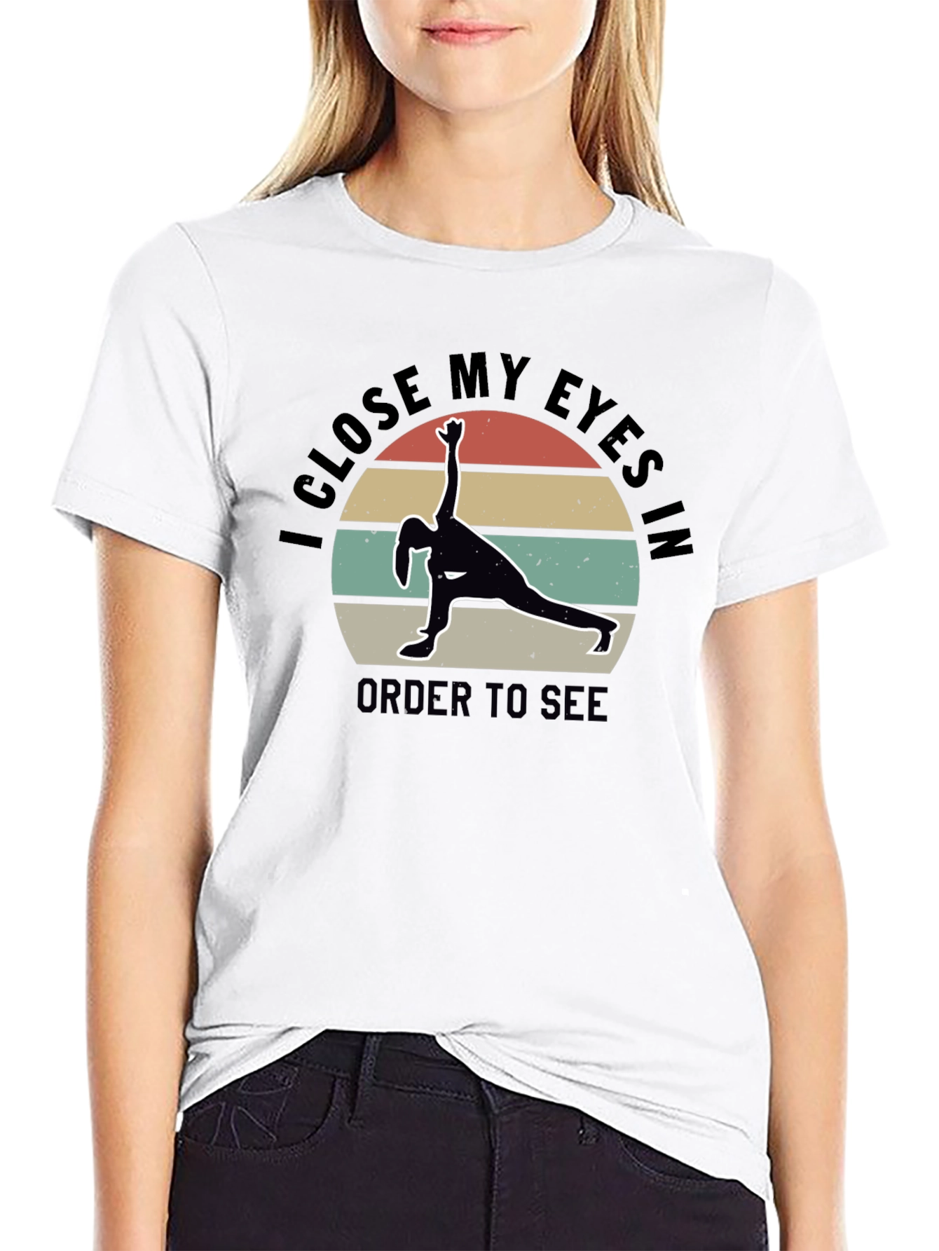 Yoga Meditation T-Shirt - See With Closed Eyes