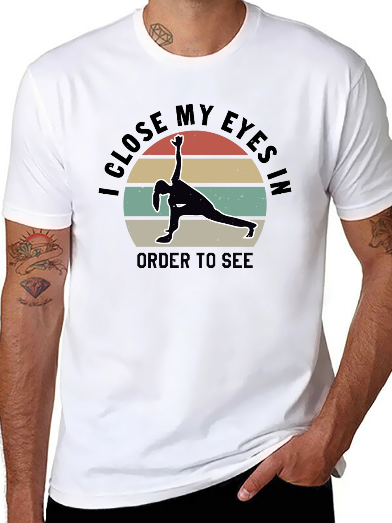 Yoga Meditation T-Shirt - See With Closed Eyes