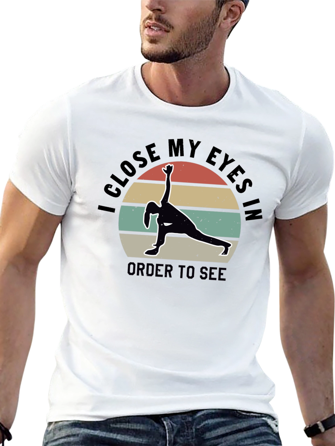 Yoga Meditation T-Shirt - See With Closed Eyes