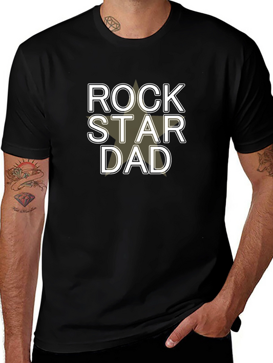 Rockstar Dad Graphic Tee - Cool Fathers Day Gift