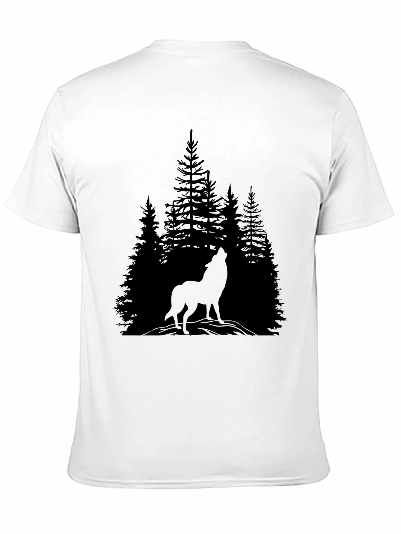 Wolf in the Woods Graphic Tee - Black T-Shirt