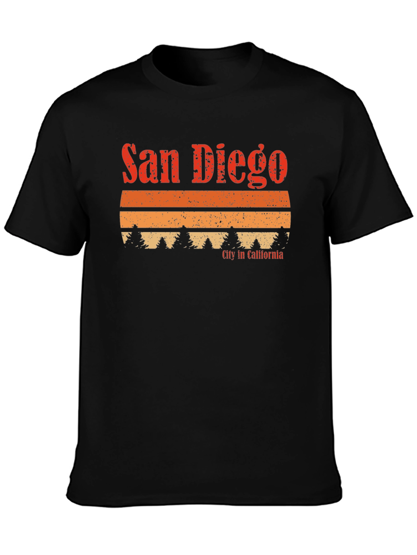 San Diego California Retro Graphic T-Shirt