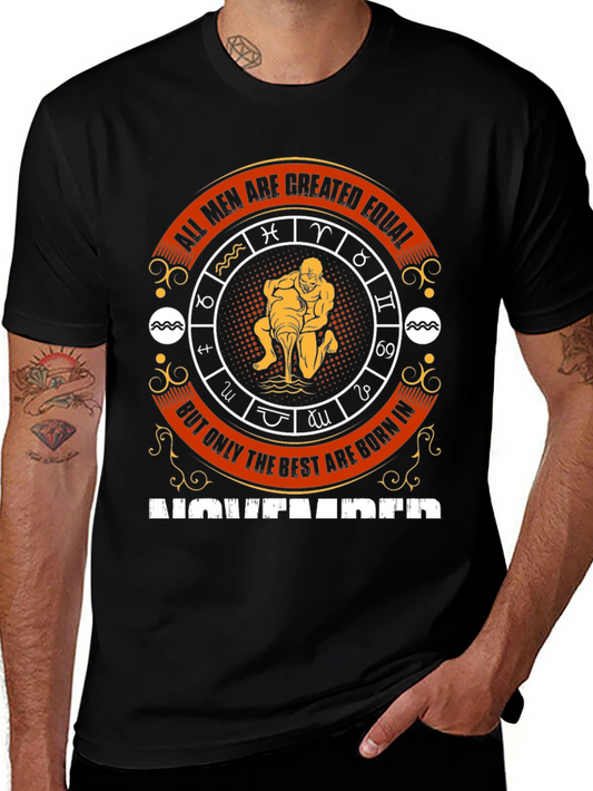 Aquarius Zodiac T-Shirt - All Men Are Created Equal