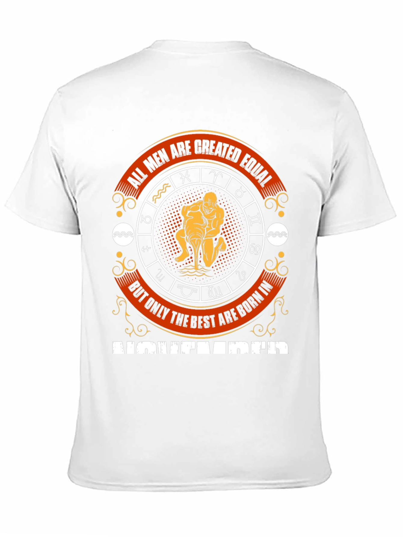 Aquarius Zodiac T-Shirt - All Men Are Created Equal