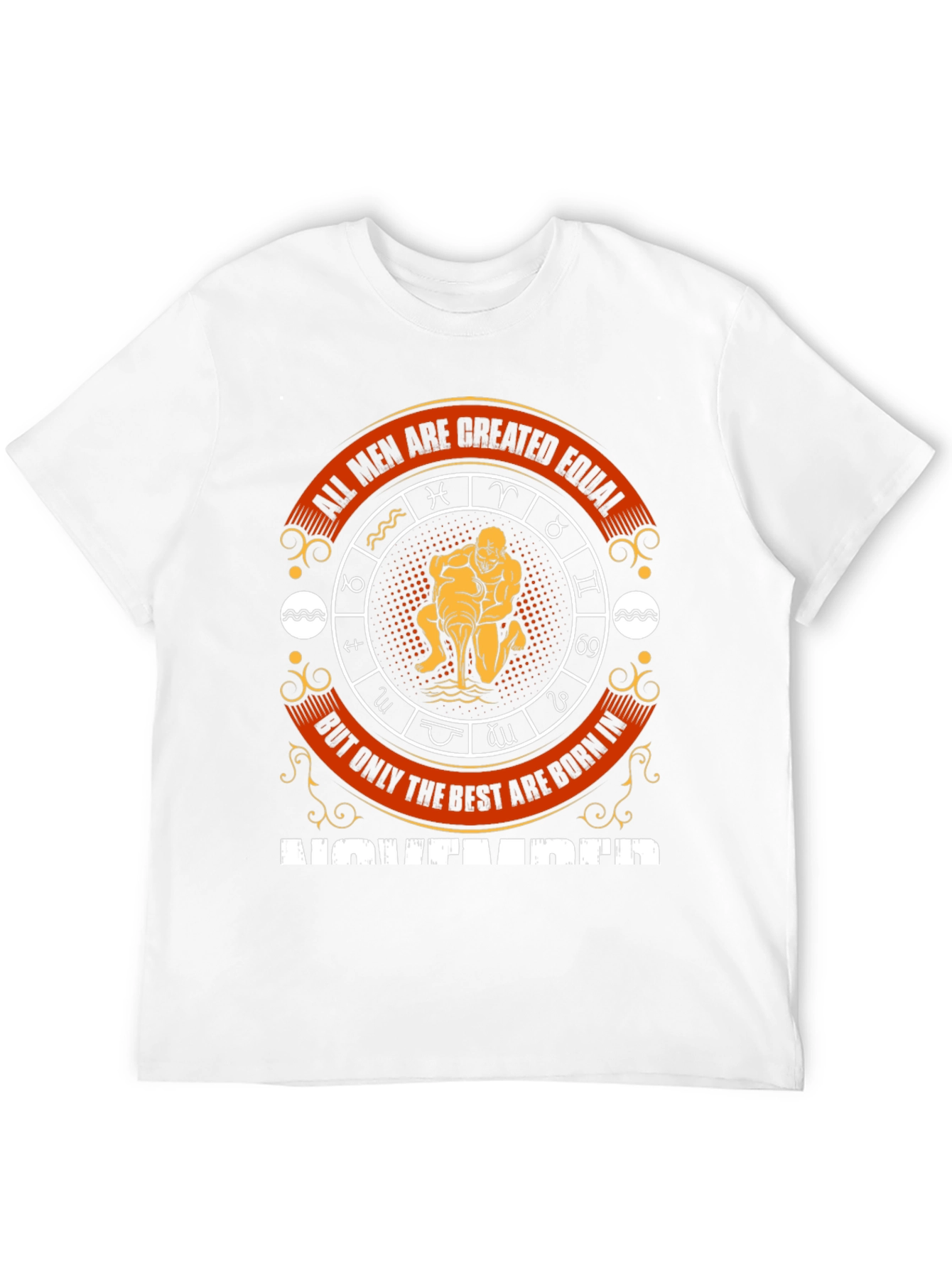 Aquarius Zodiac T-Shirt - All Men Are Created Equal