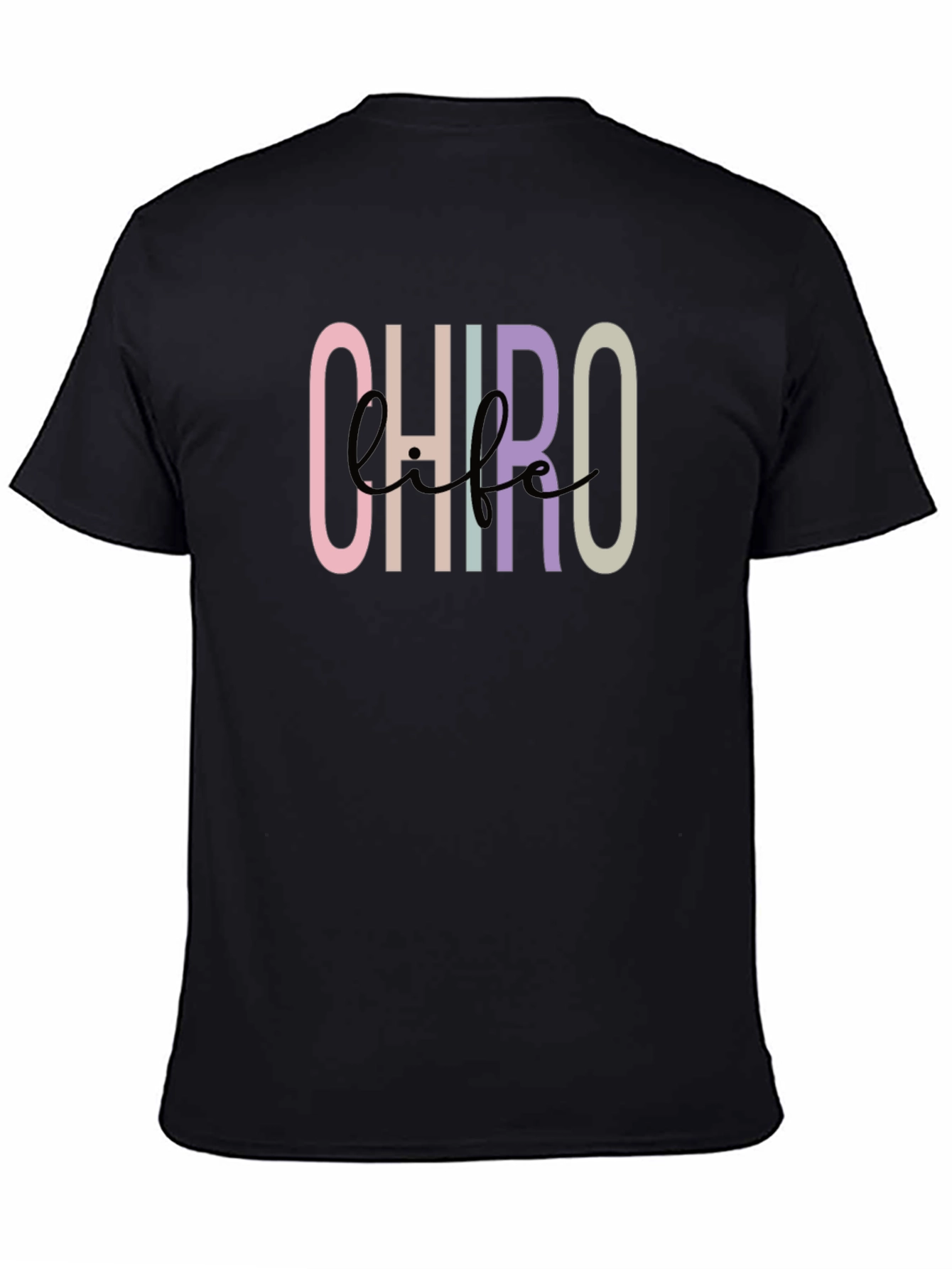 Chiro Life Black Graphic Tee