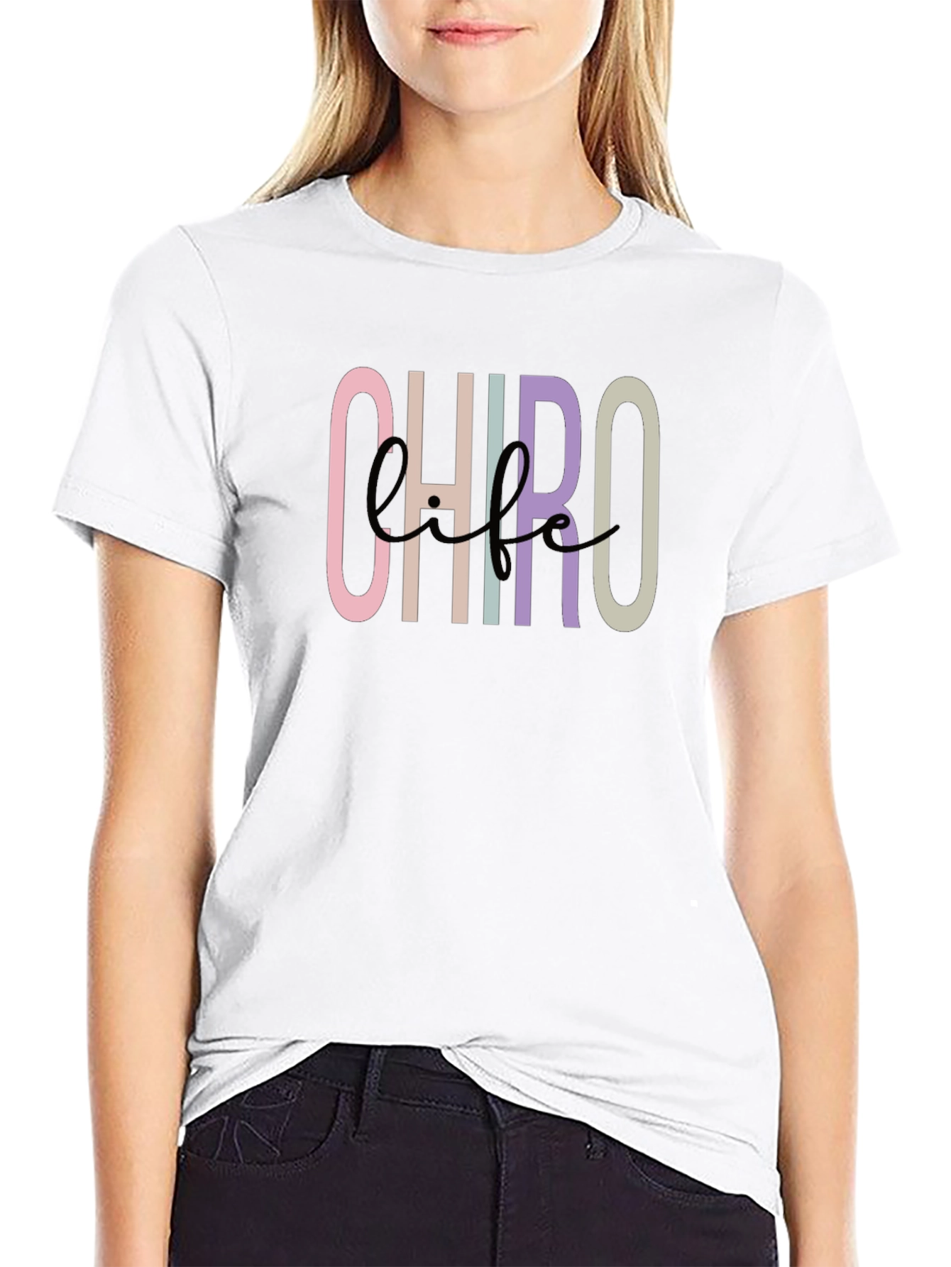 Chiro Life Black Graphic Tee
