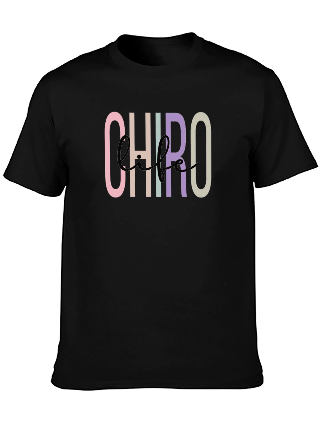 Chiro Life Black Graphic Tee