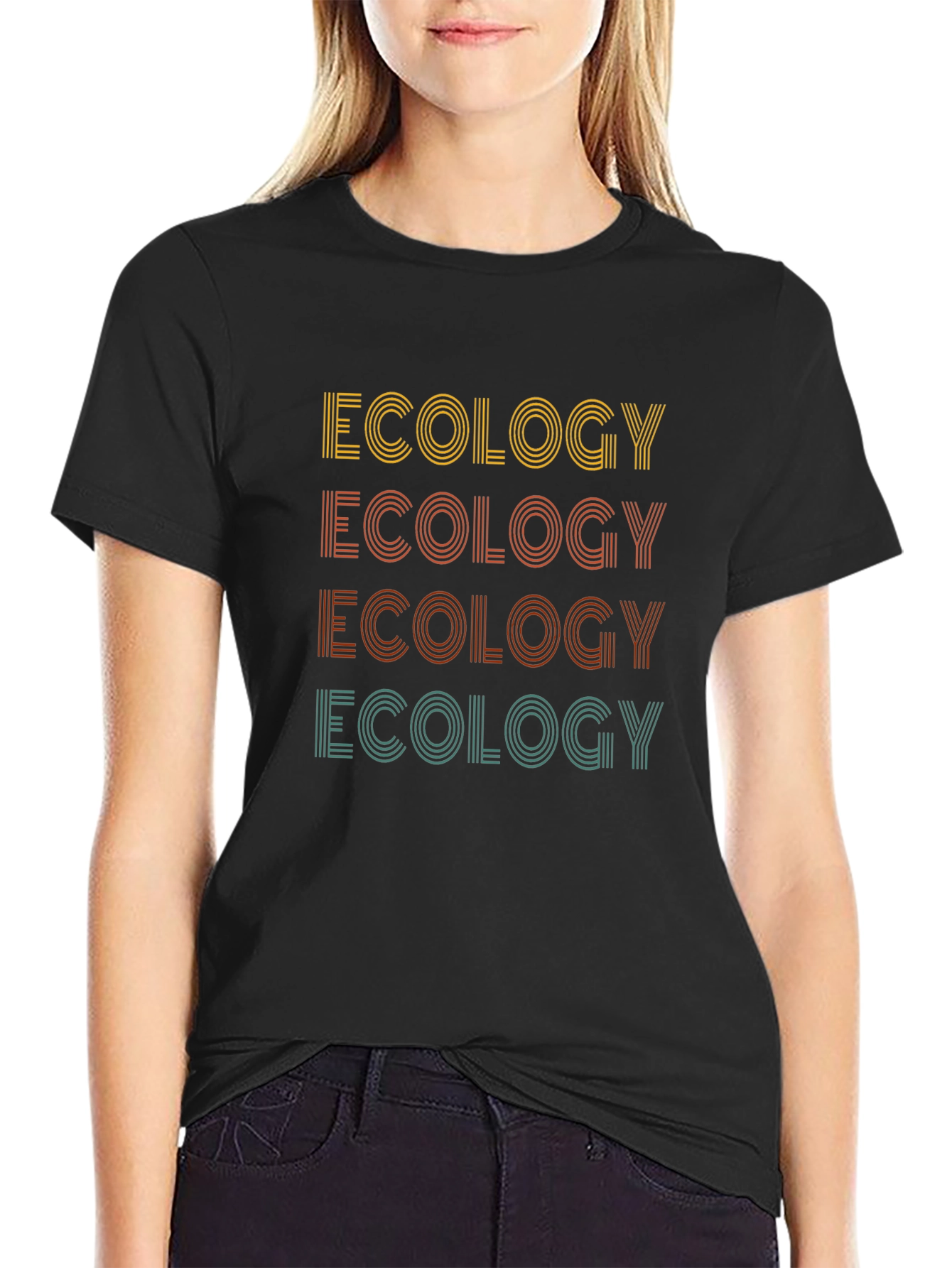 Ecology Retro T-Shirt Stylish Graphic Tee