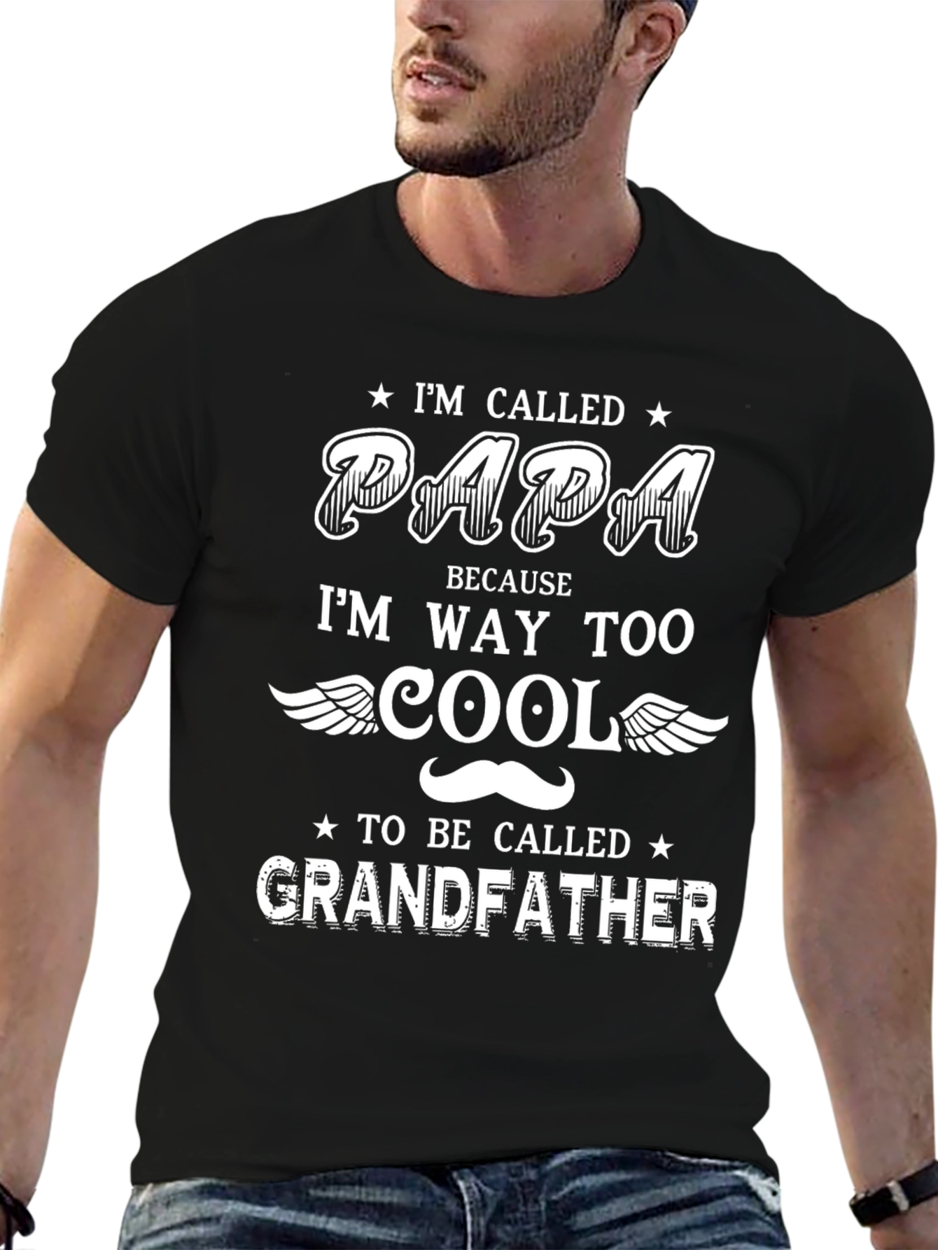 Im Called Papa T-Shirt - Cool Grandfather Tee