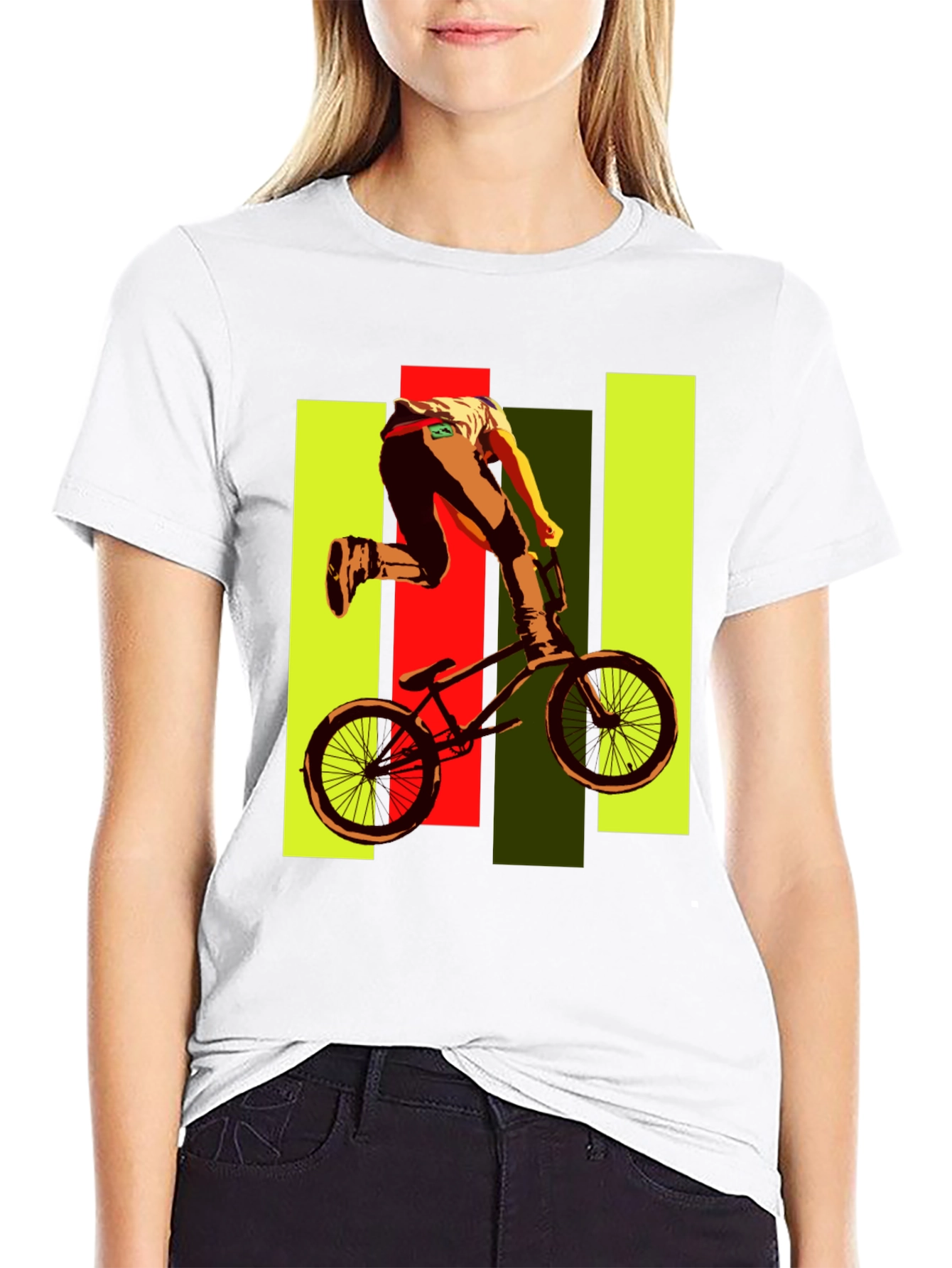 BMX Rider Graphic Tee - Black