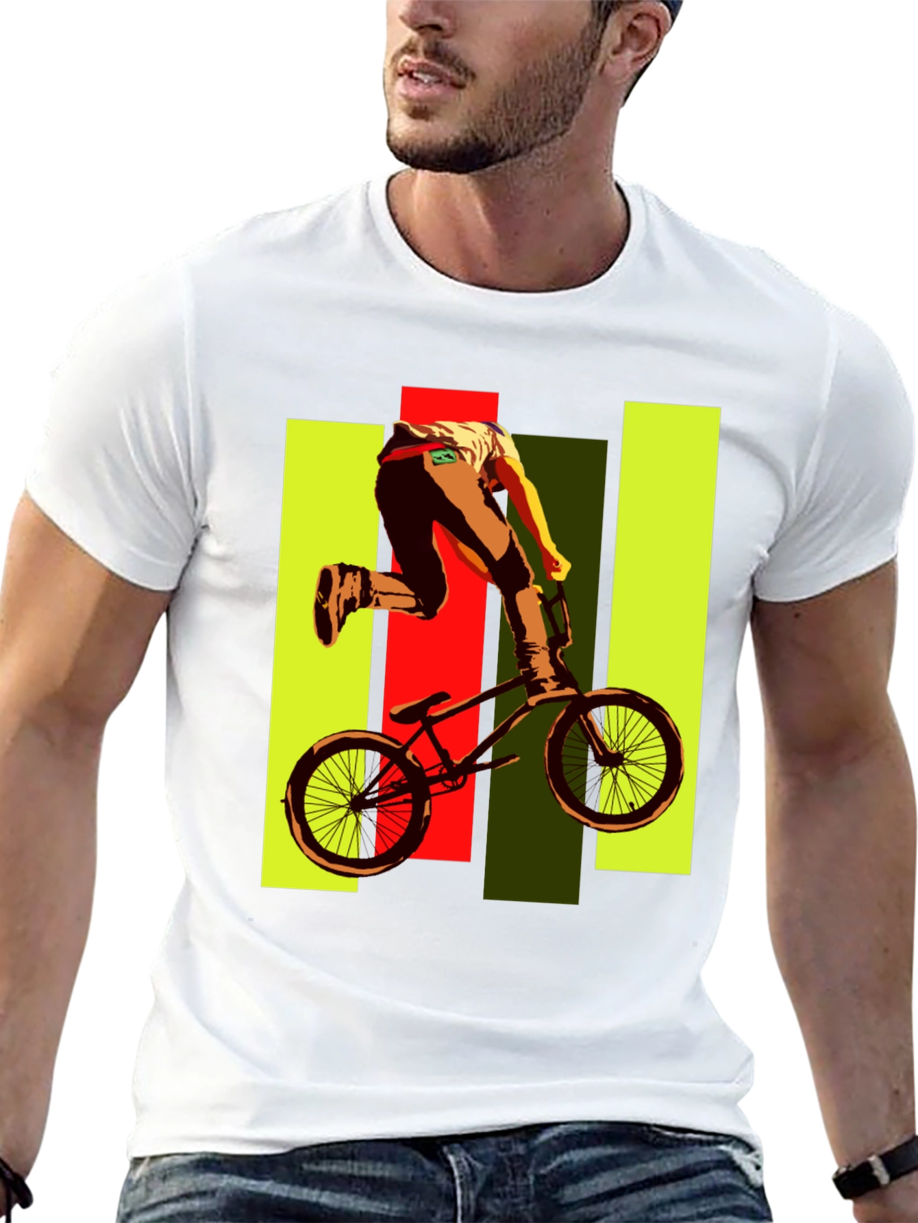 BMX Rider Graphic Tee - Black