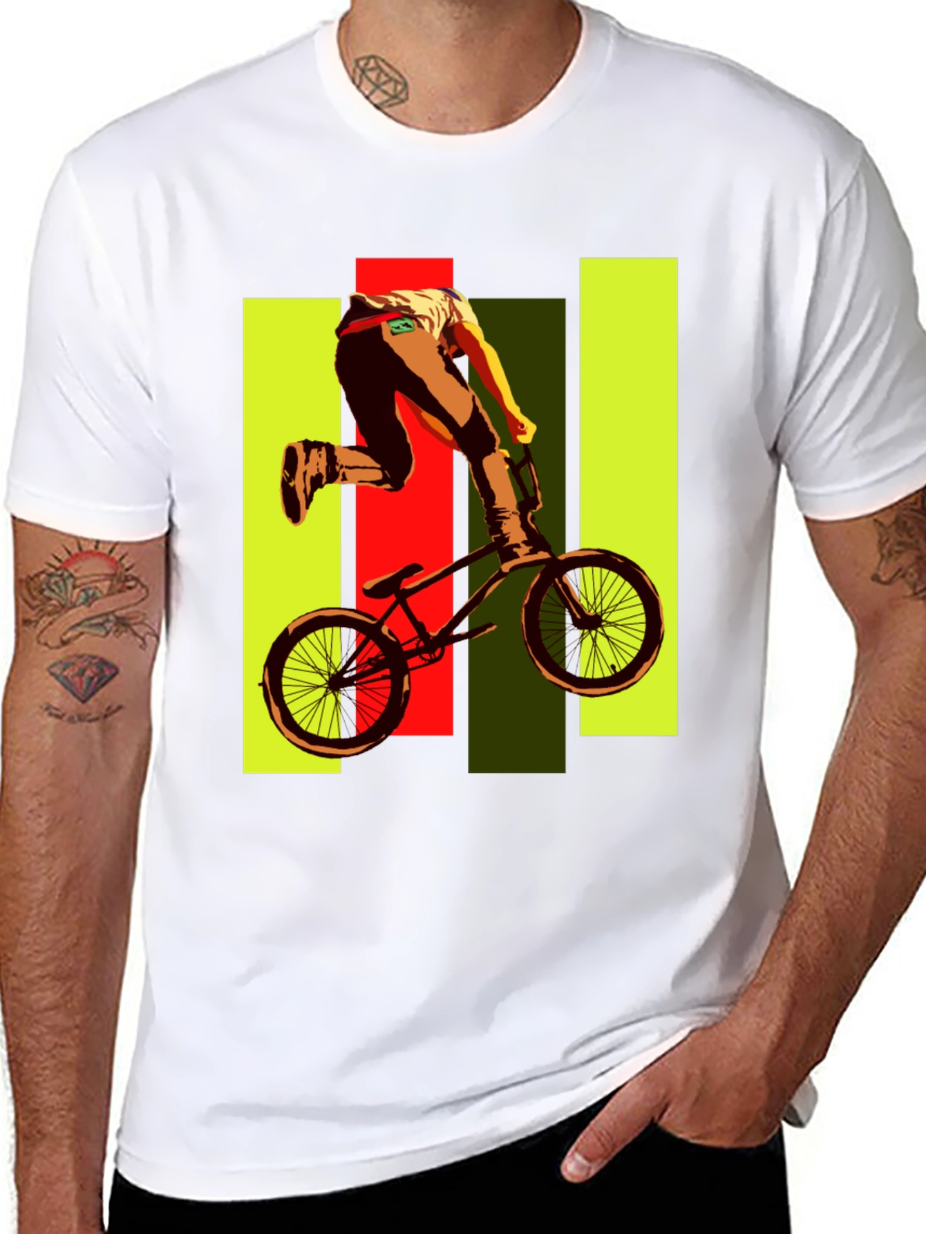 BMX Rider Graphic Tee - Black